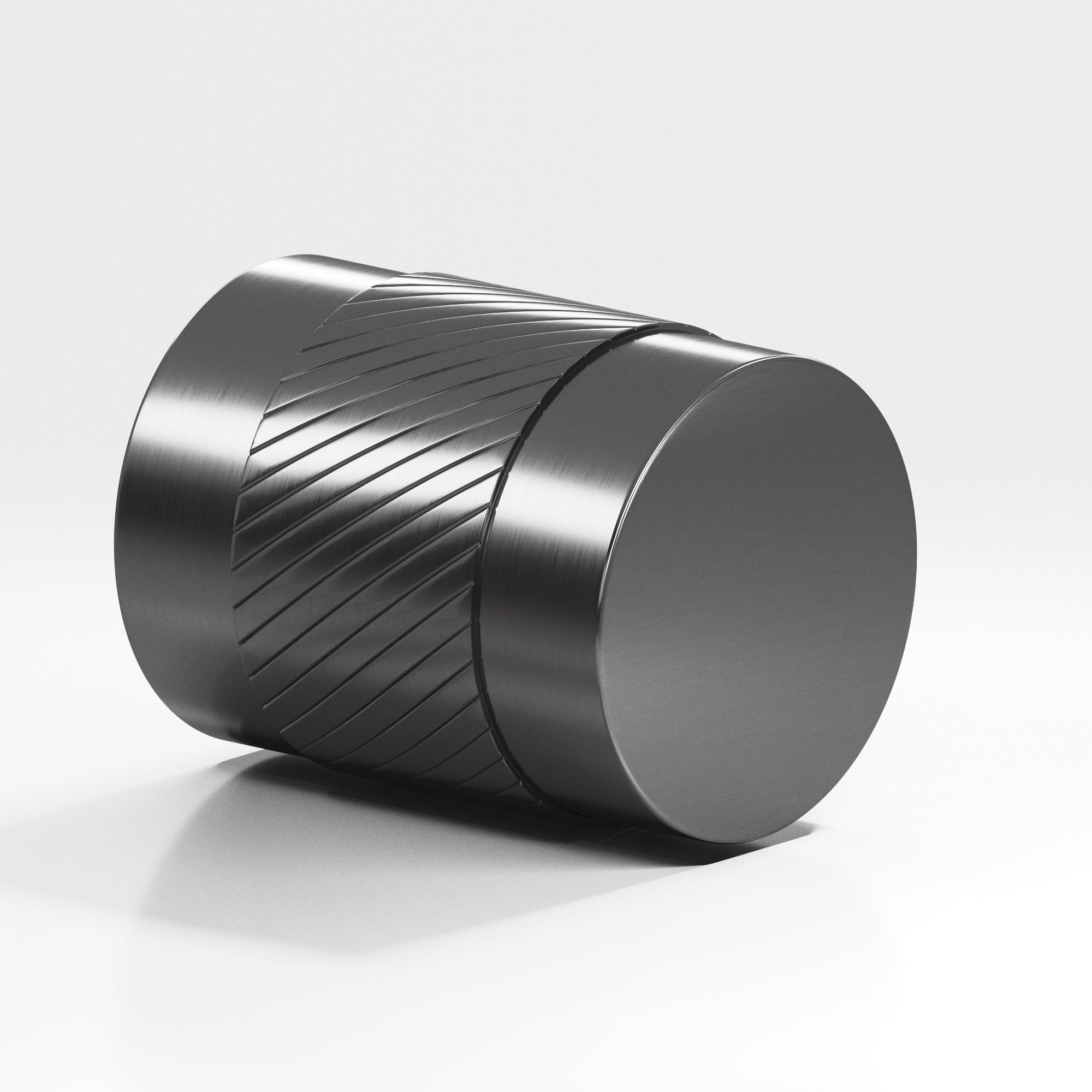 Colonial Bronze Series 548 .75" Round Single-Knurled Cabinet Knob Back-To-Back Shower Kit Graphite / .75"