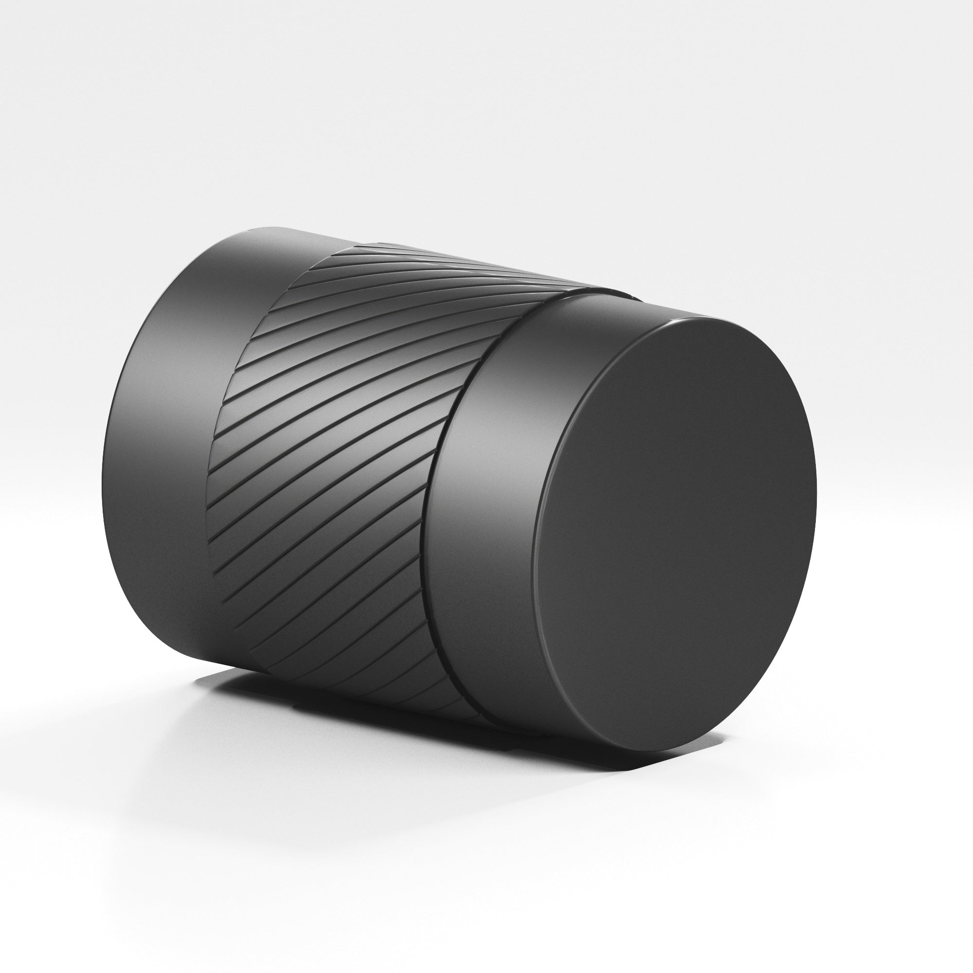 Colonial Bronze Series 548 .75" Round Single-Knurled Cabinet Knob Back-To-Back Shower Kit Matte Graphite / .75"