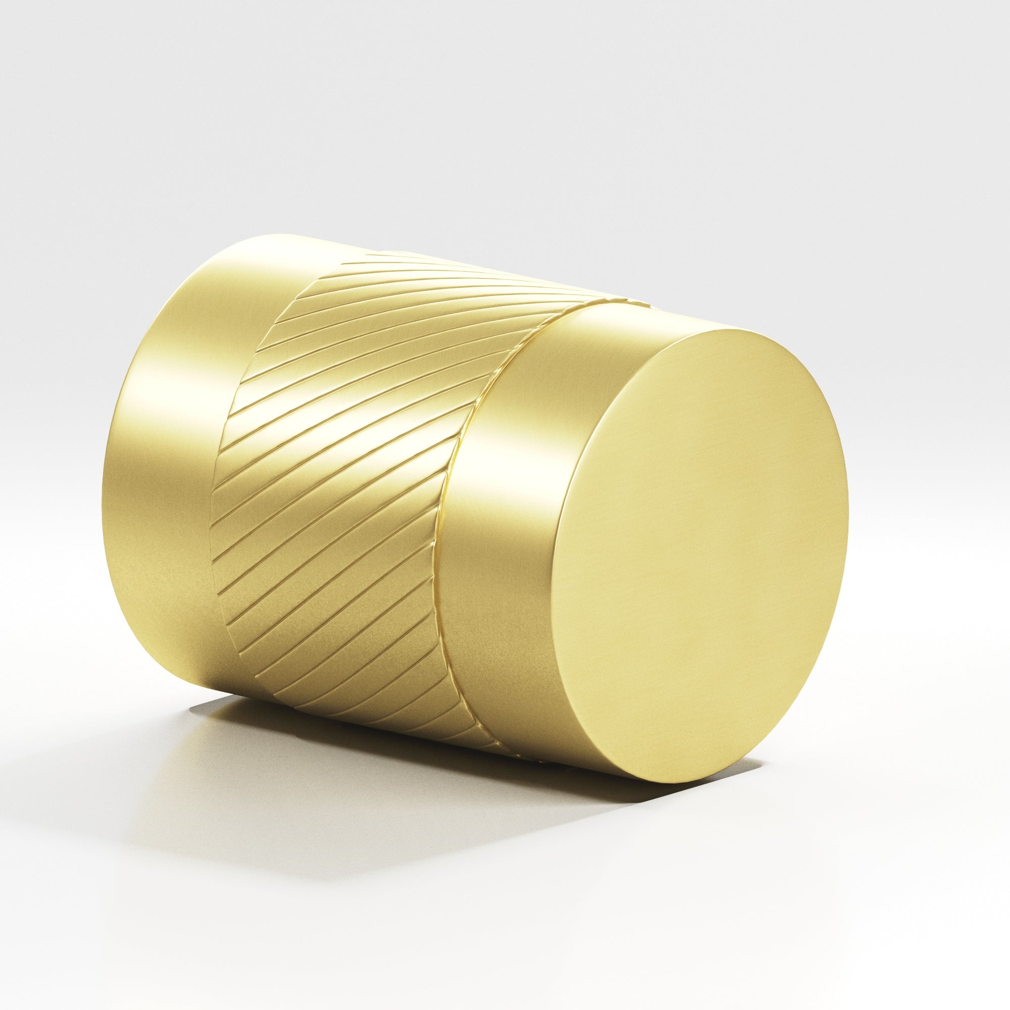 Colonial Bronze Series 548 .75" Round Single-Knurled Cabinet Knob Back-To-Back Shower Kit Matte Satin Brass / .75"