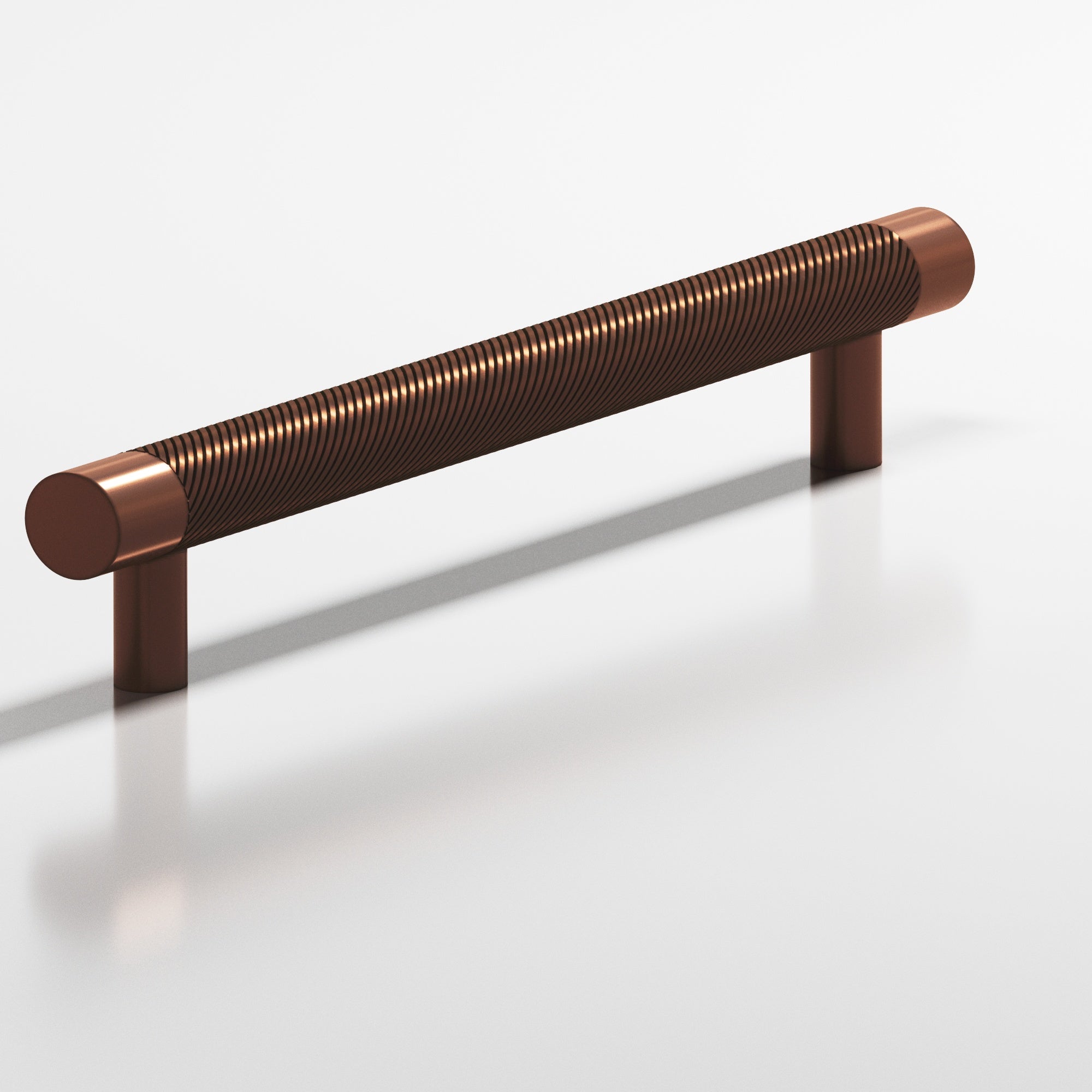 Colonial Bronze Series 567 24" Round Singled-Knurled Appliance Pull With Straight Posts Matte Antique Copper / 24"