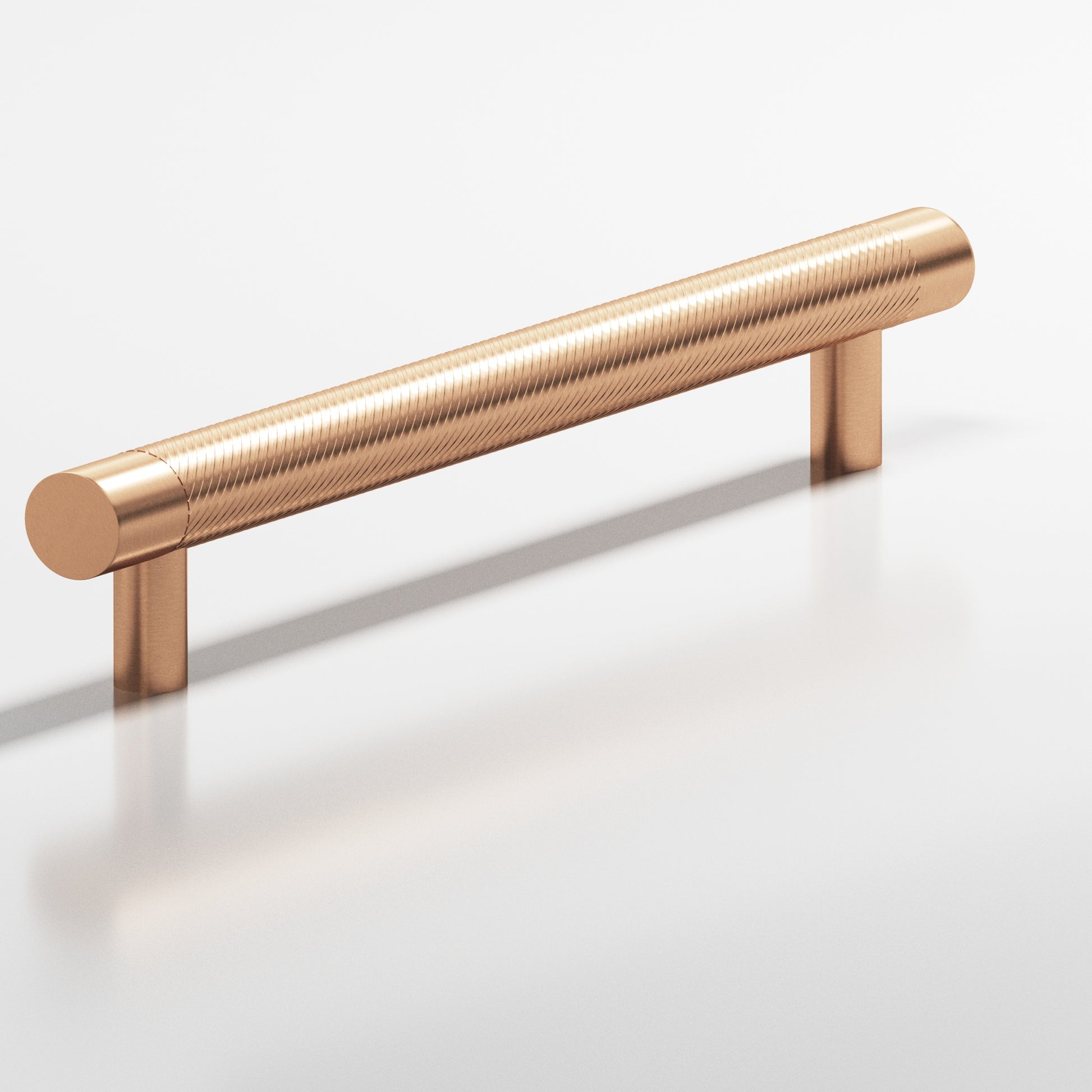 Colonial Bronze Series 553 10" Round Singled-Knurled Appliance Pull With Straight Posts Satin Bronze / 10"