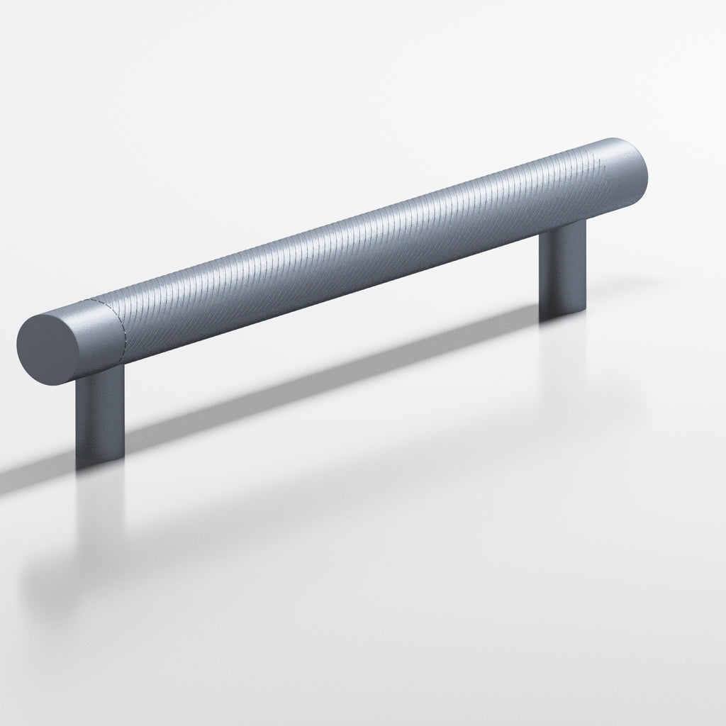 Colonial Bronze Series 551 5" Round Singled-Knurled Cabinet Pull With Straight Posts Frost Chrome™ / 5"