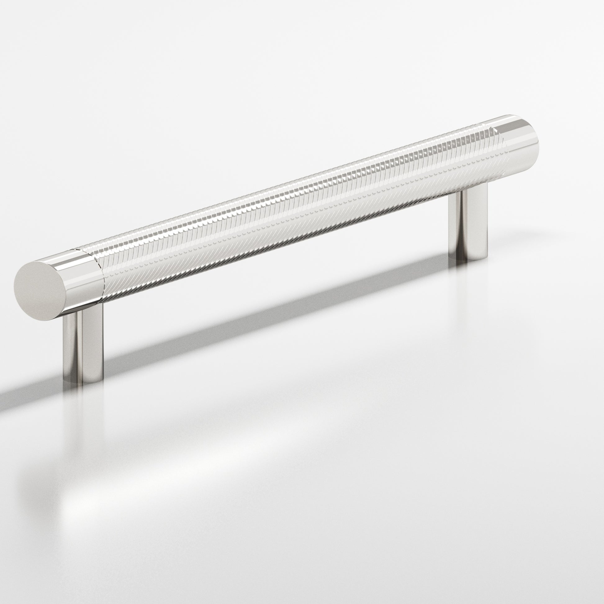 Colonial Bronze Series 567 18" Round Singled-Knurled Appliance Pull With Straight Posts Polished Nickel / 18"