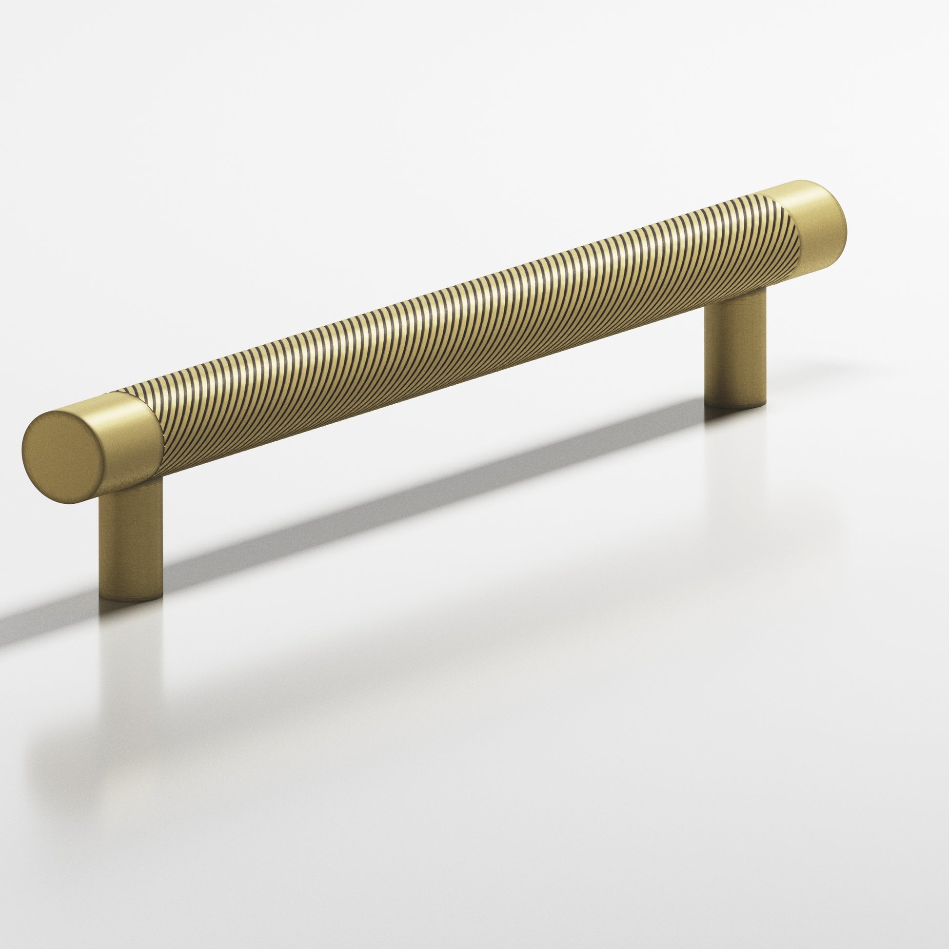 Colonial Bronze Series 567 24" Round Singled-Knurled Appliance Pull With Straight Posts Matte Antique Satin Brass / 24"