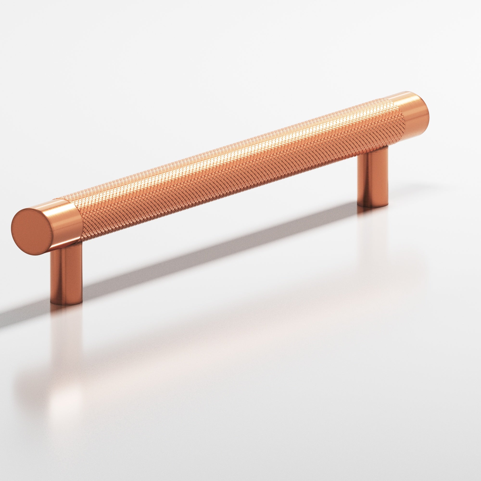 Colonial Bronze Series 565 12" Round Diamond-Knurled Appliance Pull With Straight Posts Antique Copper / 12"