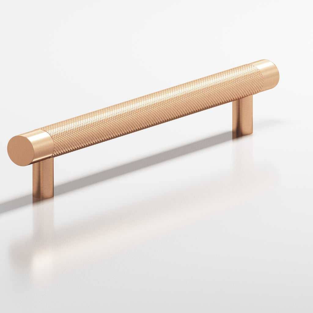 Colonial Bronze Series 565 6" Round Diamond-Knurled Cabinet Pull With Straight Posts Satin Bronze / 6"