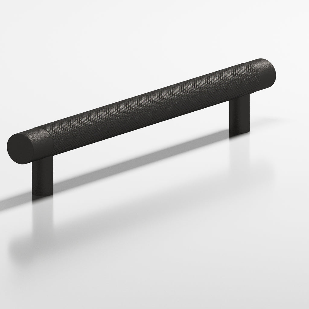 Colonial Bronze Series 569 10" Round Diamond-Knurled Appliance Pull With Straight Posts Frost Black™ / 10"
