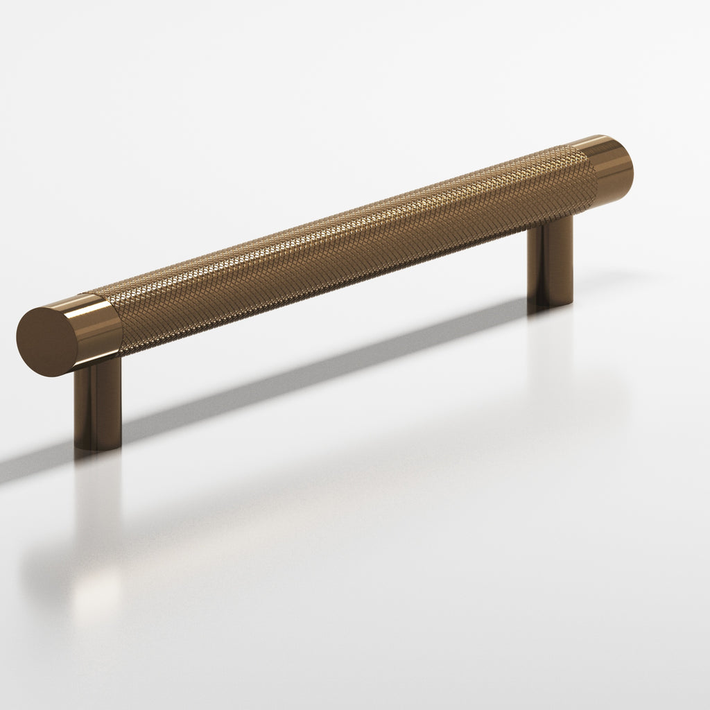 Colonial Bronze Series 569 10" Round Diamond-Knurled Appliance Pull With Straight Posts Light Statuary Bronze / 10"