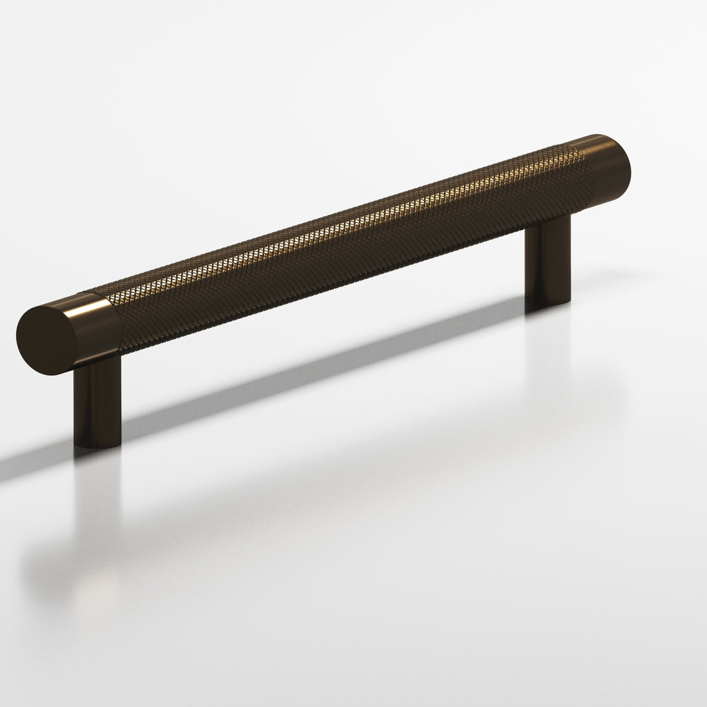 Colonial Bronze Series 565 6" Round Diamond-Knurled Cabinet Pull With Straight Posts Oil Rubbed Bronze / 6"