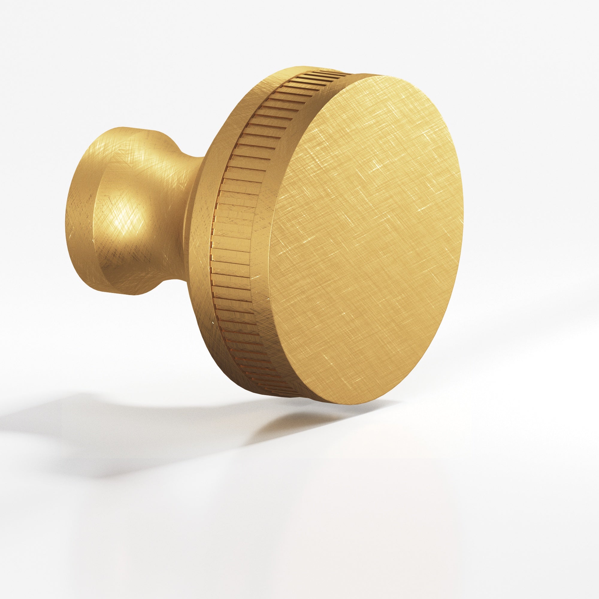 Colonial Bronze Series 583 1" Round Coined Sandwich Cabinet Knob Weathered Brass / 1"