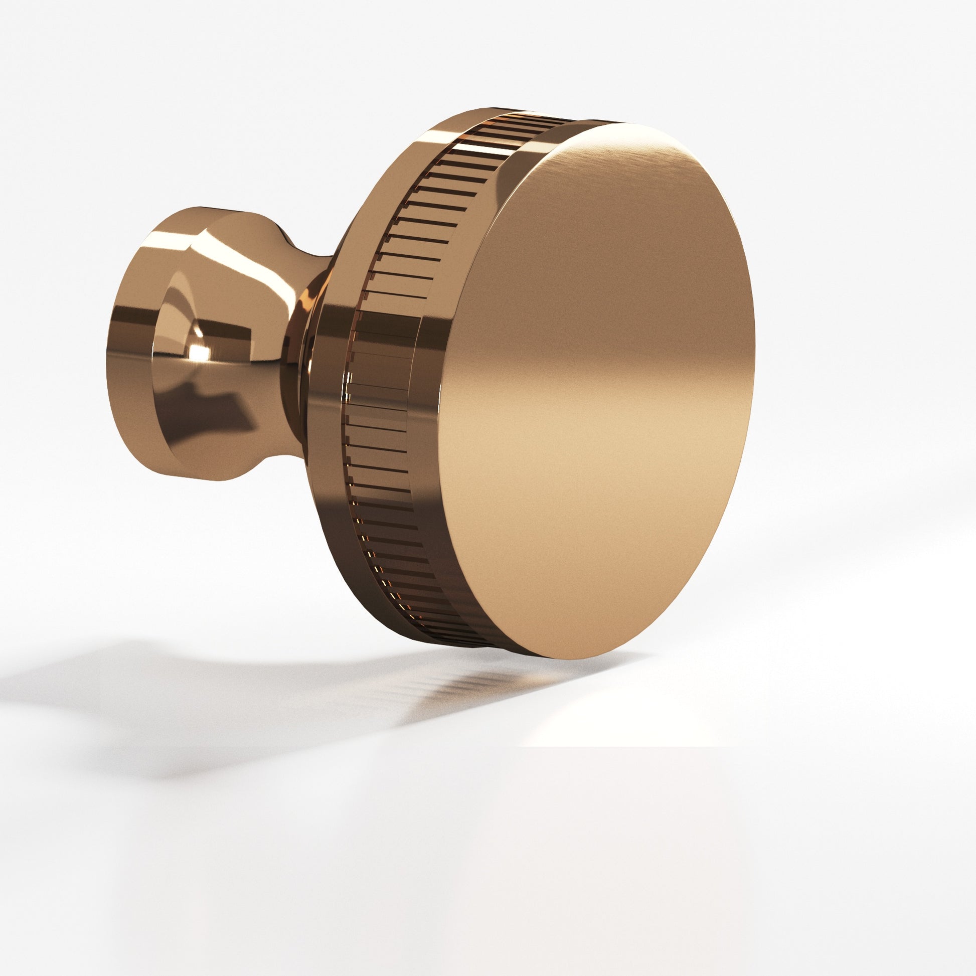Colonial Bronze Series 585 1.5" Round Coined Sandwich Cabinet Knob Back-To-Back Shower Kit Polished Bronze / 1.5"