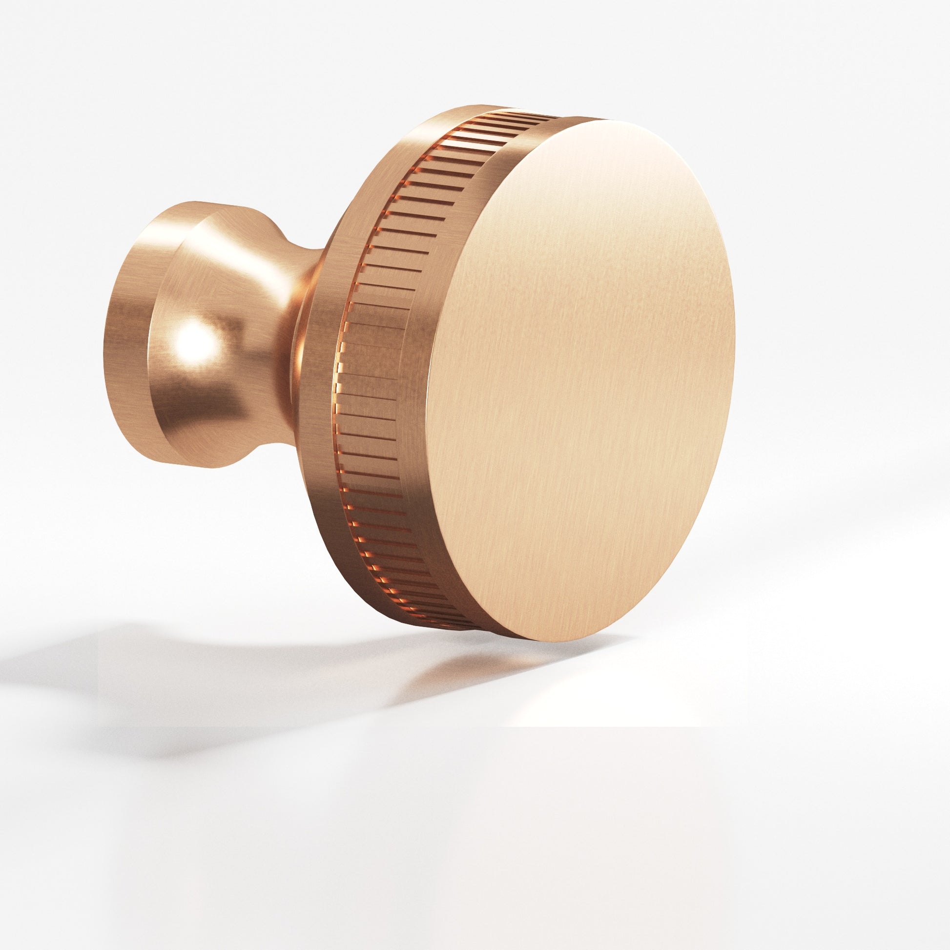 Colonial Bronze Series 585 1.5" Round Coined Sandwich Cabinet Knob Back-To-Back Shower Kit Satin Bronze / 1.5"
