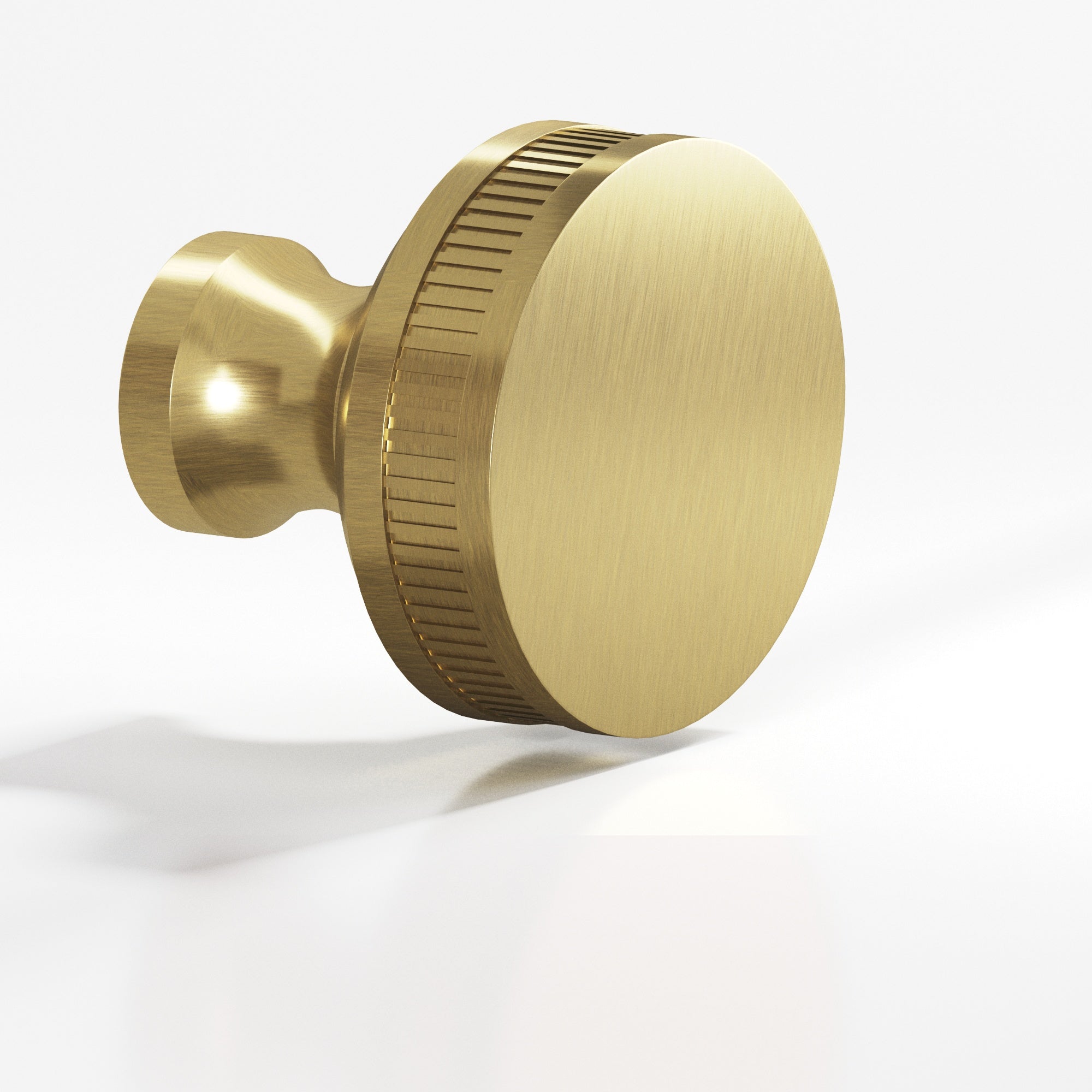 Colonial Bronze Series 585 1.5" Round Coined Sandwich Cabinet Knob Back-To-Back Shower Kit Antique Brass / 1.5"