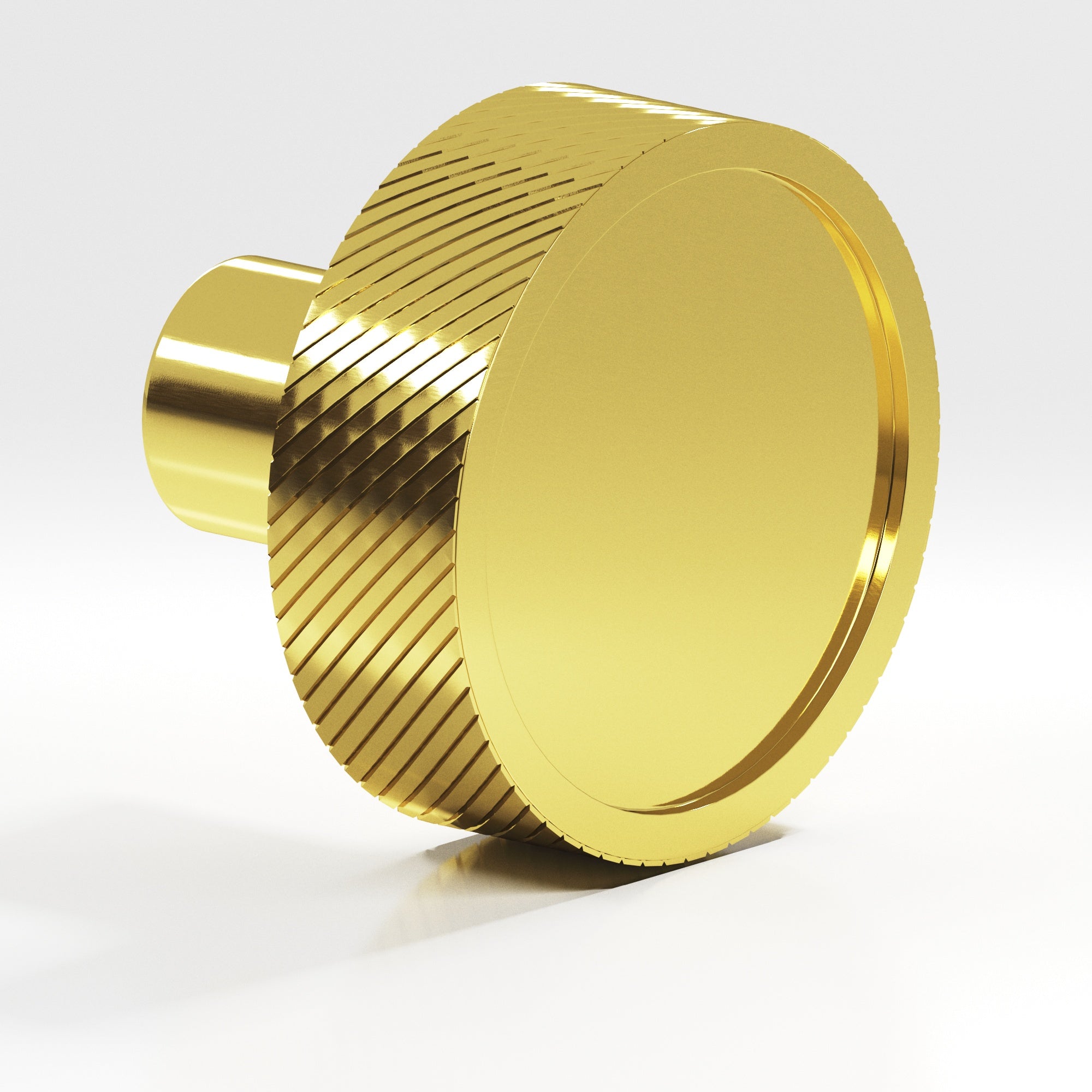Colonial Bronze Series 591 1.25" Round Single-Knurled Sandwich Cabinet Knob French Gold / 1.25"