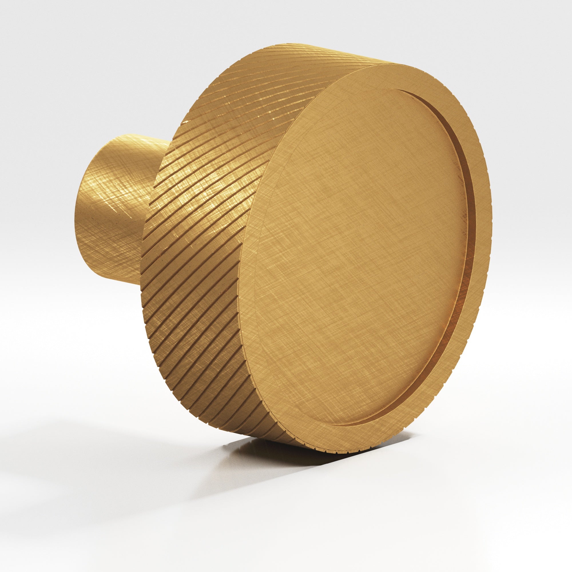 Colonial Bronze Series 591 1.25" Round Single-Knurled Sandwich Cabinet Knob Weathered Brass / 1.25"