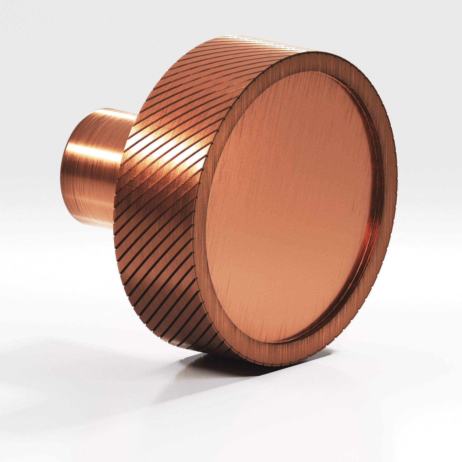Colonial Bronze Series 591 1.25" Round Single-Knurled Sandwich Cabinet Knob Antique Copper / 1.25"
