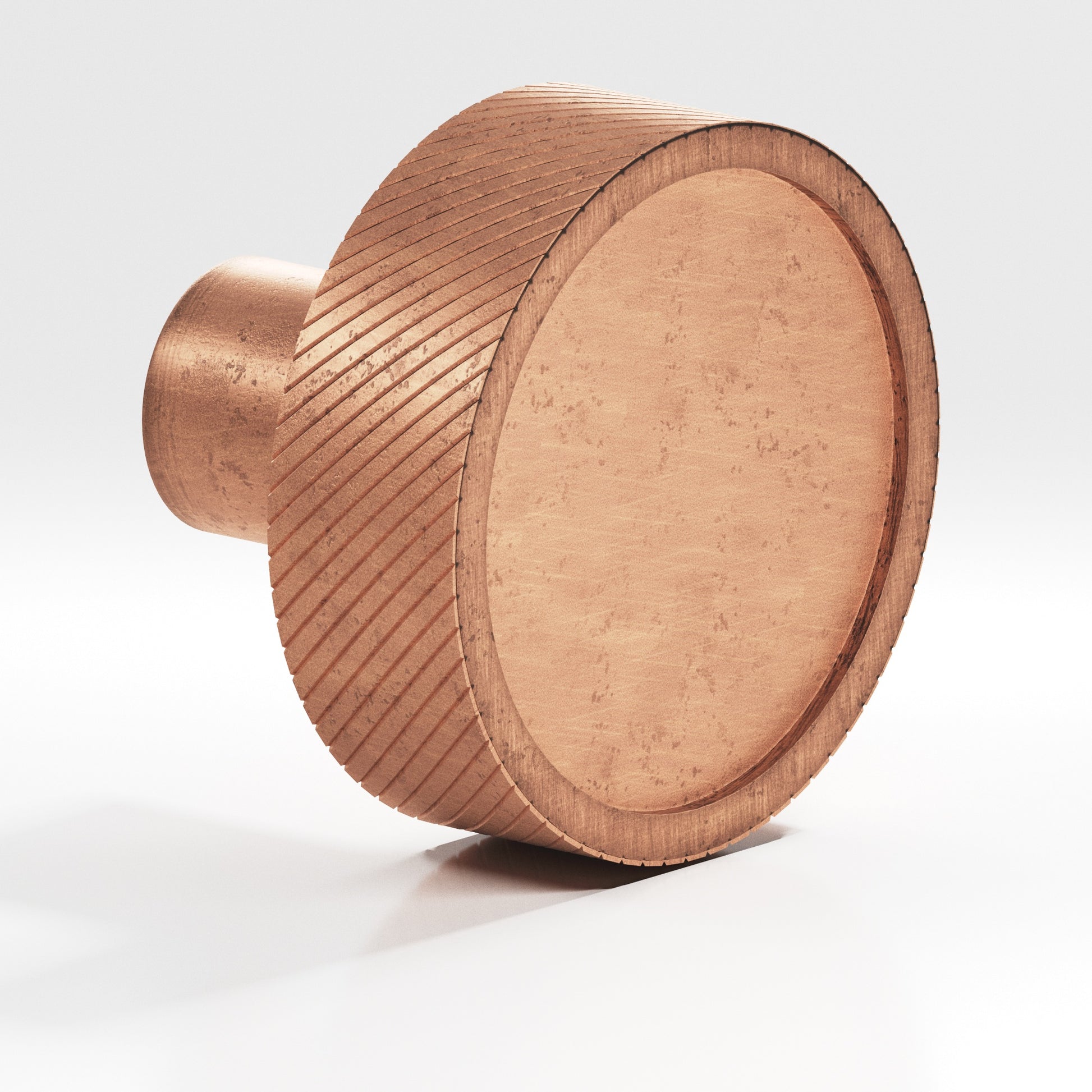 Colonial Bronze Series 591 1.25" Round Single-Knurled Sandwich Cabinet Knob Distressed Antique Copper / 1.25"