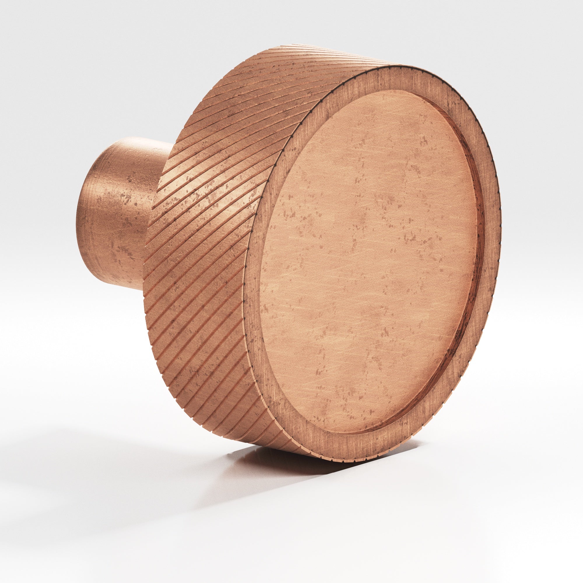 Colonial Bronze Series 591 1.25" Round Single-Knurled Sandwich Cabinet Knob Distressed Antique Copper / 1.25"