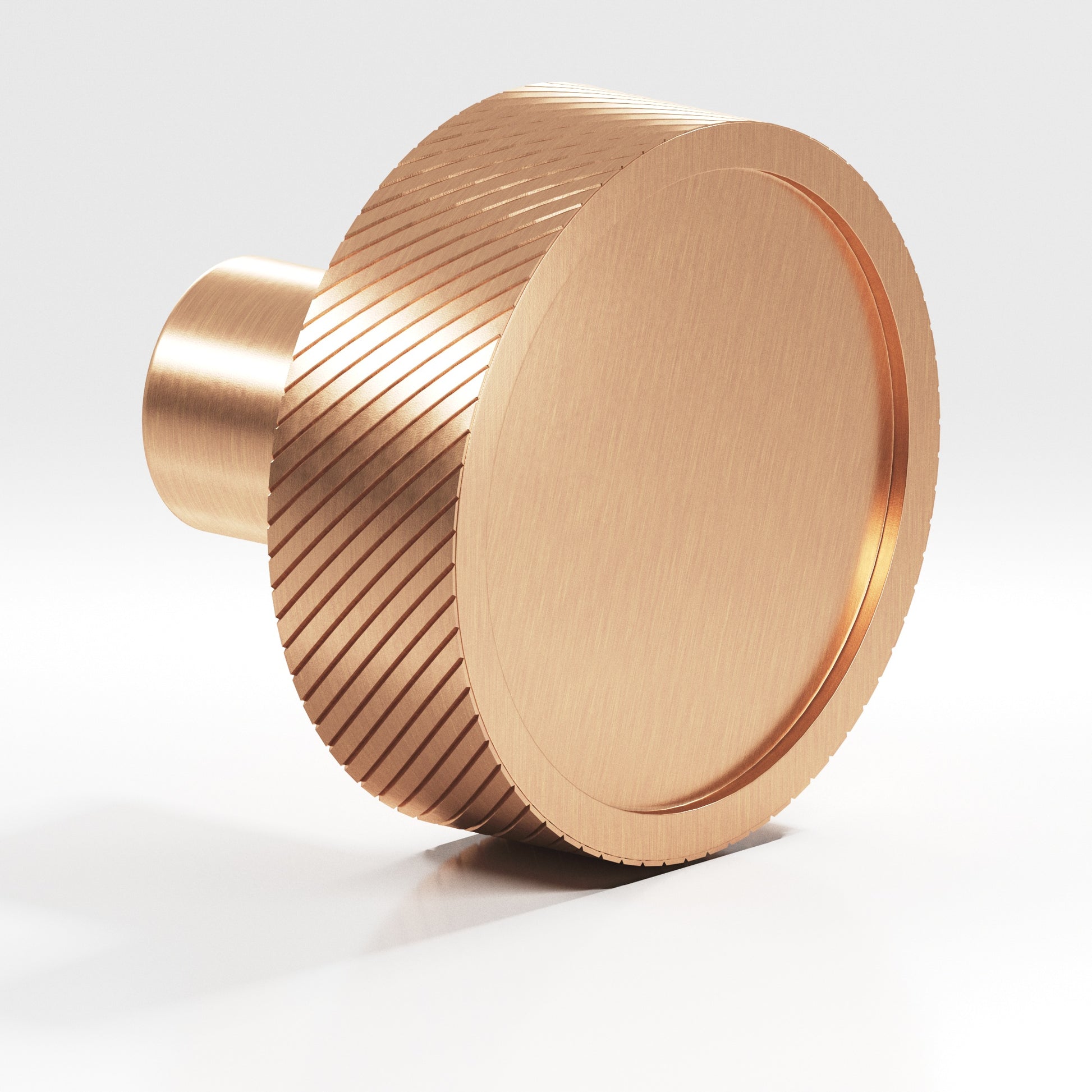 Colonial Bronze Series 591 1.25" Round Single-Knurled Sandwich Cabinet Knob Satin Bronze / 1.25"
