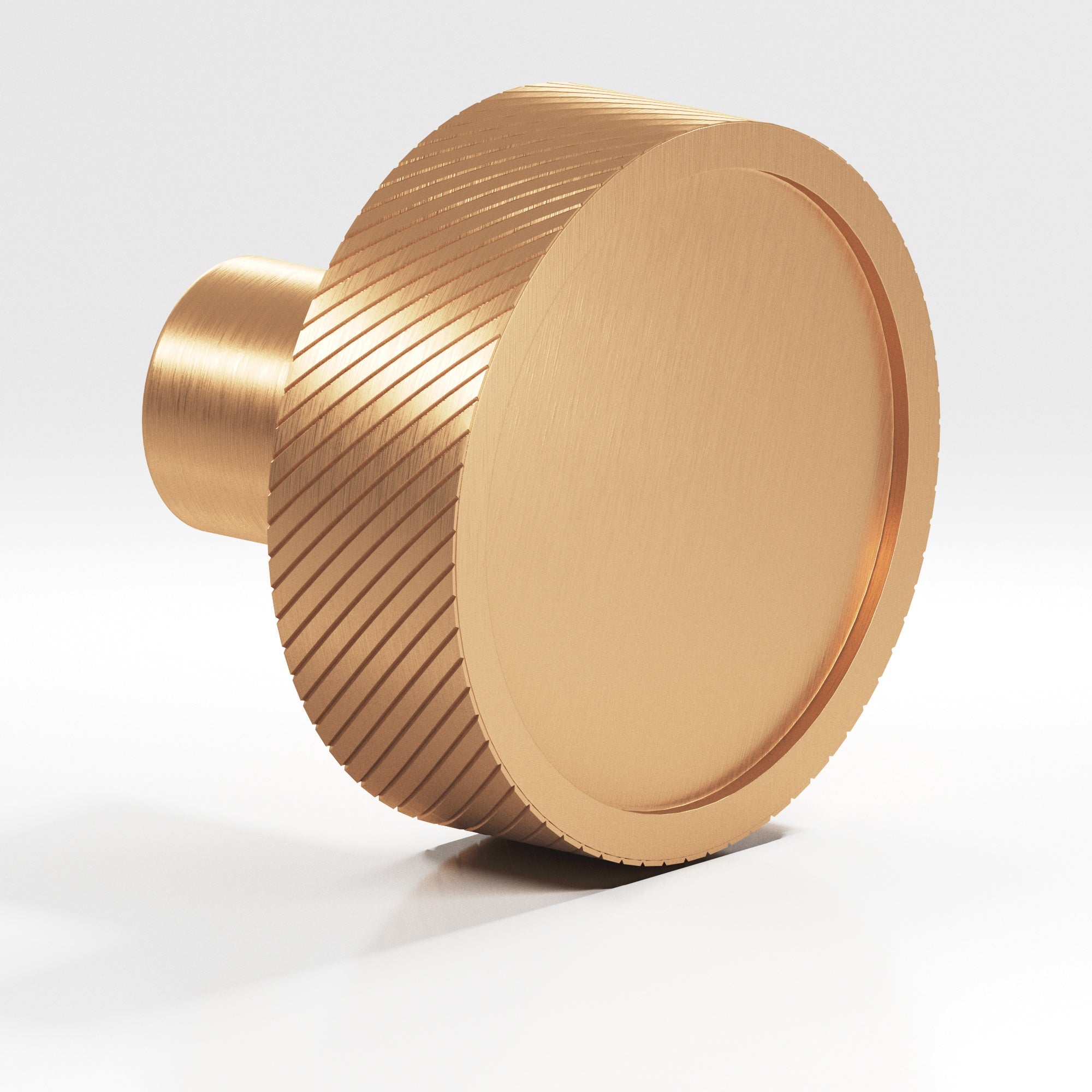Colonial Bronze Series 591 1.25" Round Single-Knurled Sandwich Cabinet Knob Matte Satin Bronze / 1.25"