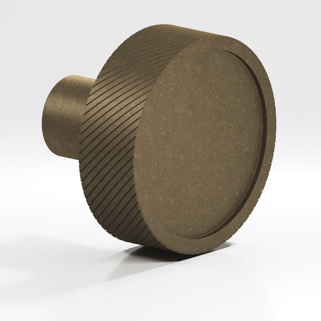 Colonial Bronze Series 591 1.25" Round Single-Knurled Sandwich Cabinet Knob Distressed Oil Rubbed Bronze / 1.25"