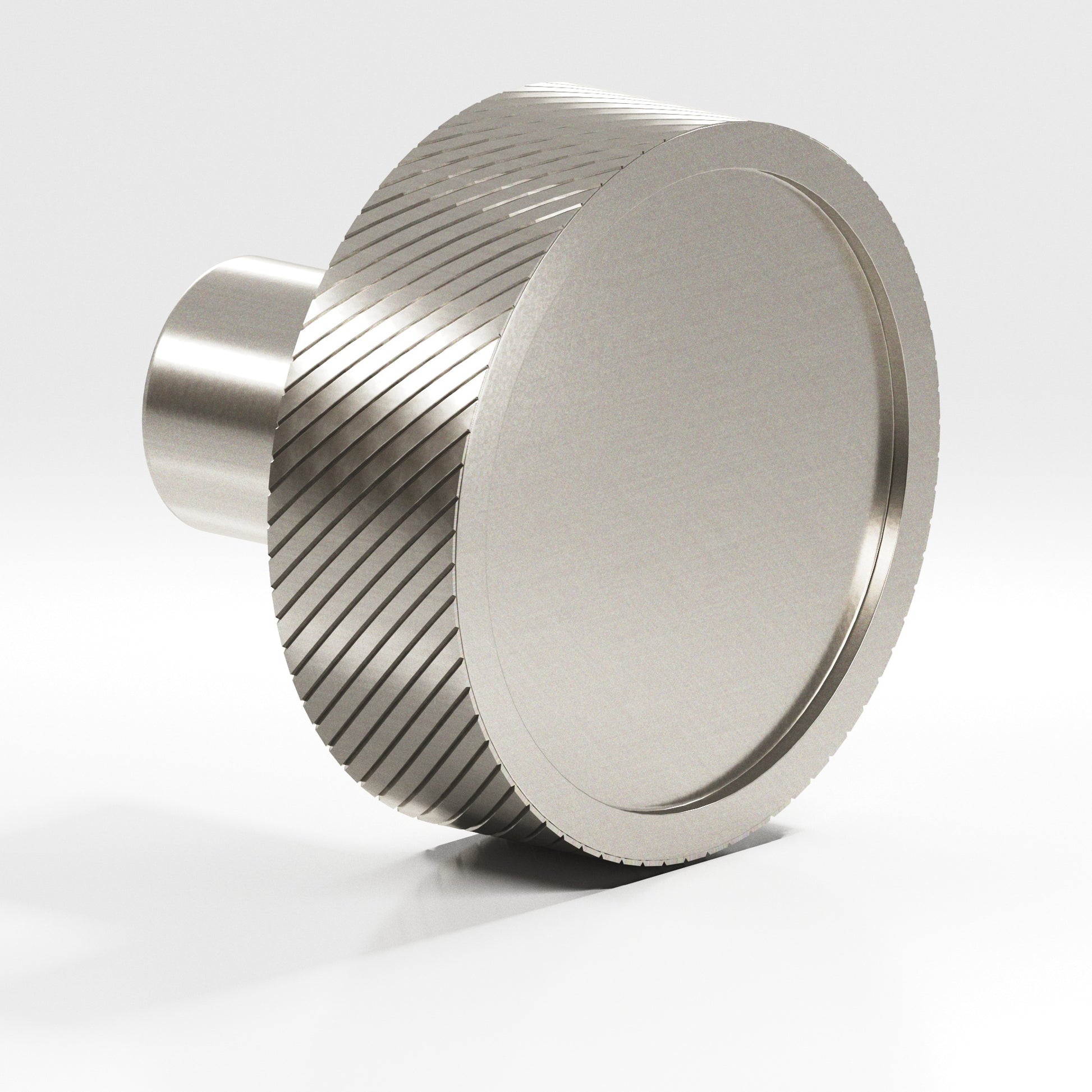 Colonial Bronze Series 591 1.25" Round Single-Knurled Sandwich Cabinet Knob Satin Nickel / 1.25"