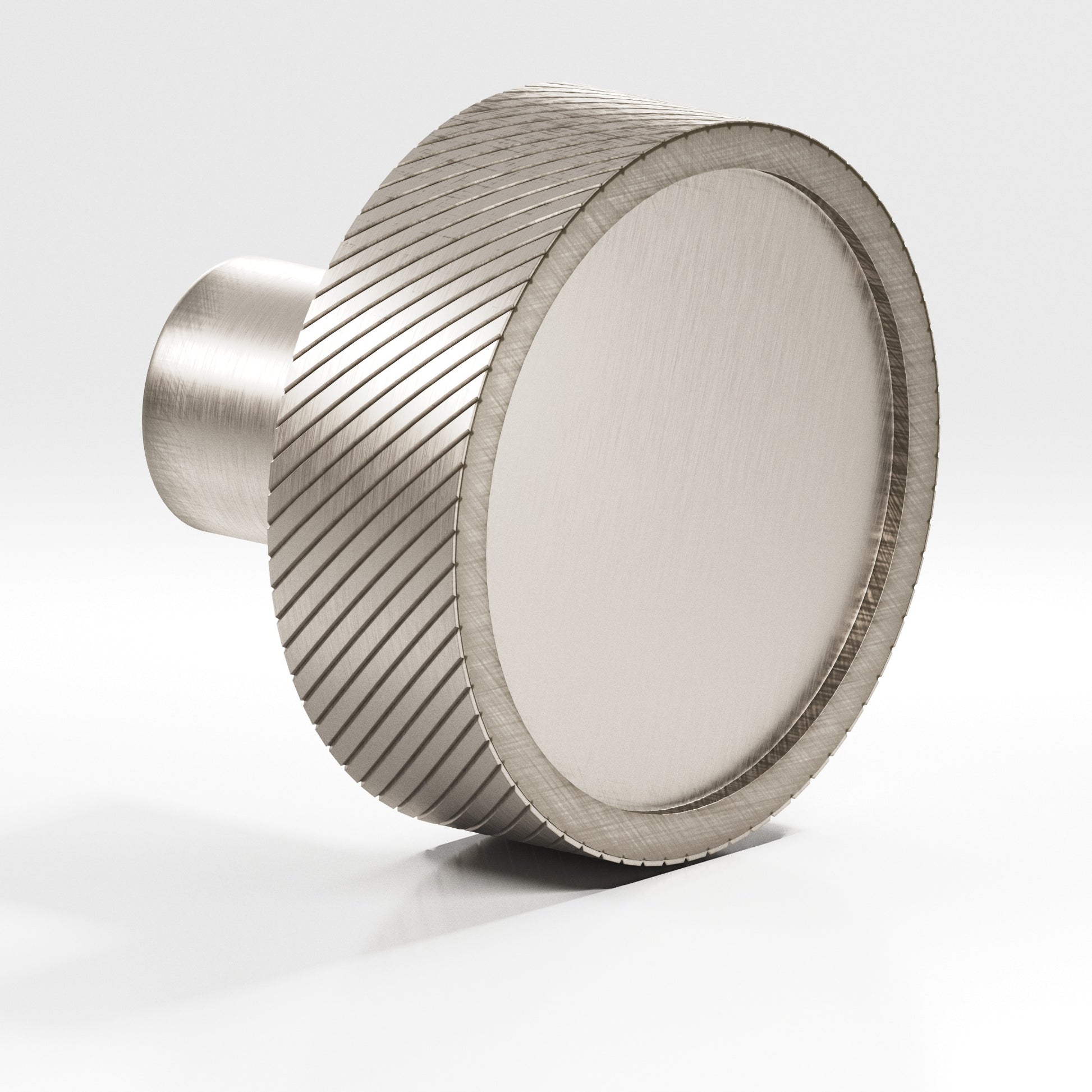 Colonial Bronze Series 591 1.25" Round Single-Knurled Sandwich Cabinet Knob Pewter / 1.25"