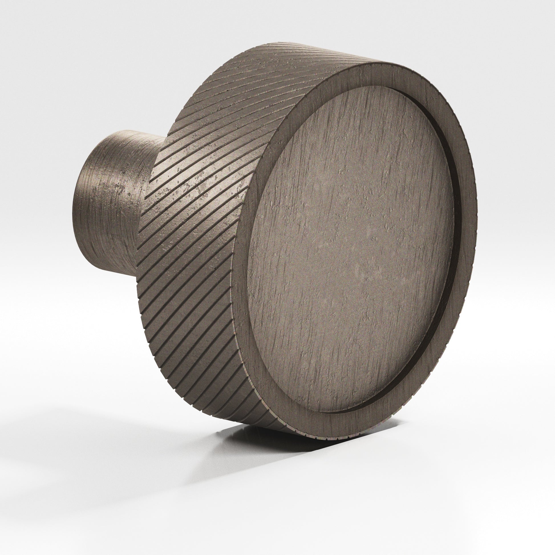 Colonial Bronze Series 591 1.25" Round Single-Knurled Sandwich Cabinet Knob Distressed Pewter / 1.25"