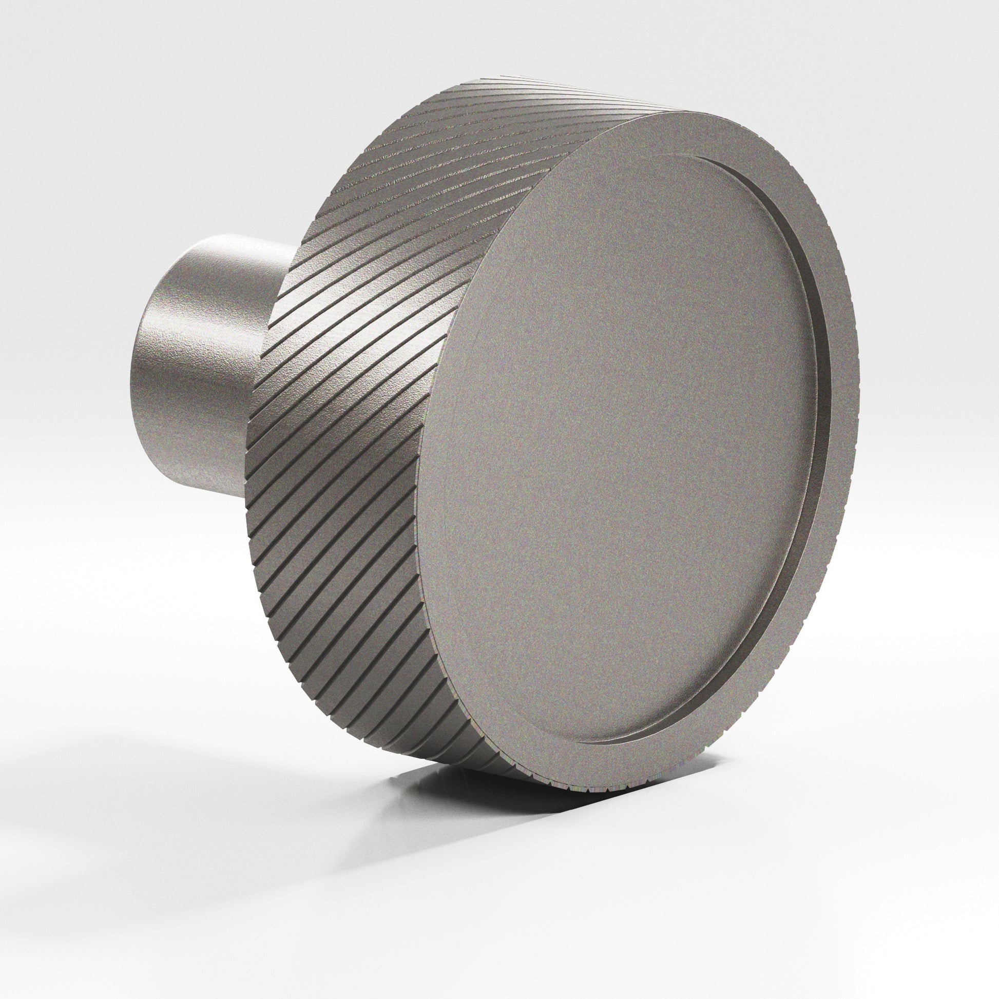 Colonial Bronze Series 591 1.25" Round Single-Knurled Sandwich Cabinet Knob Frost Nickel™ / 1.25"