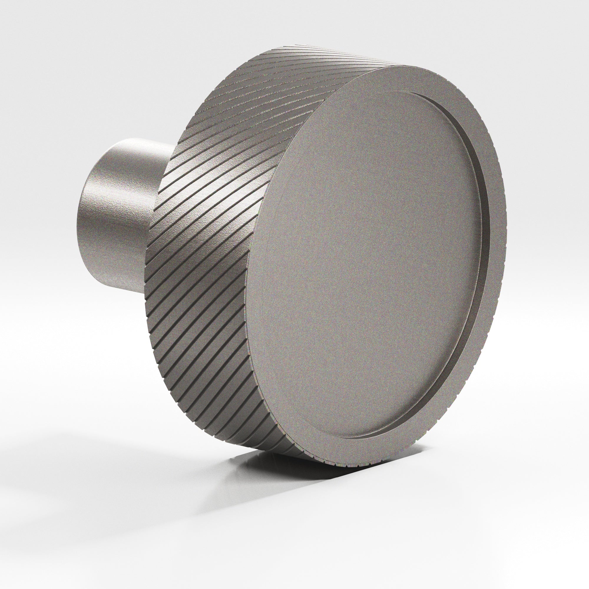 Colonial Bronze Series 591 1.25" Round Single-Knurled Sandwich Cabinet Knob Frost Nickel™ / 1.25"
