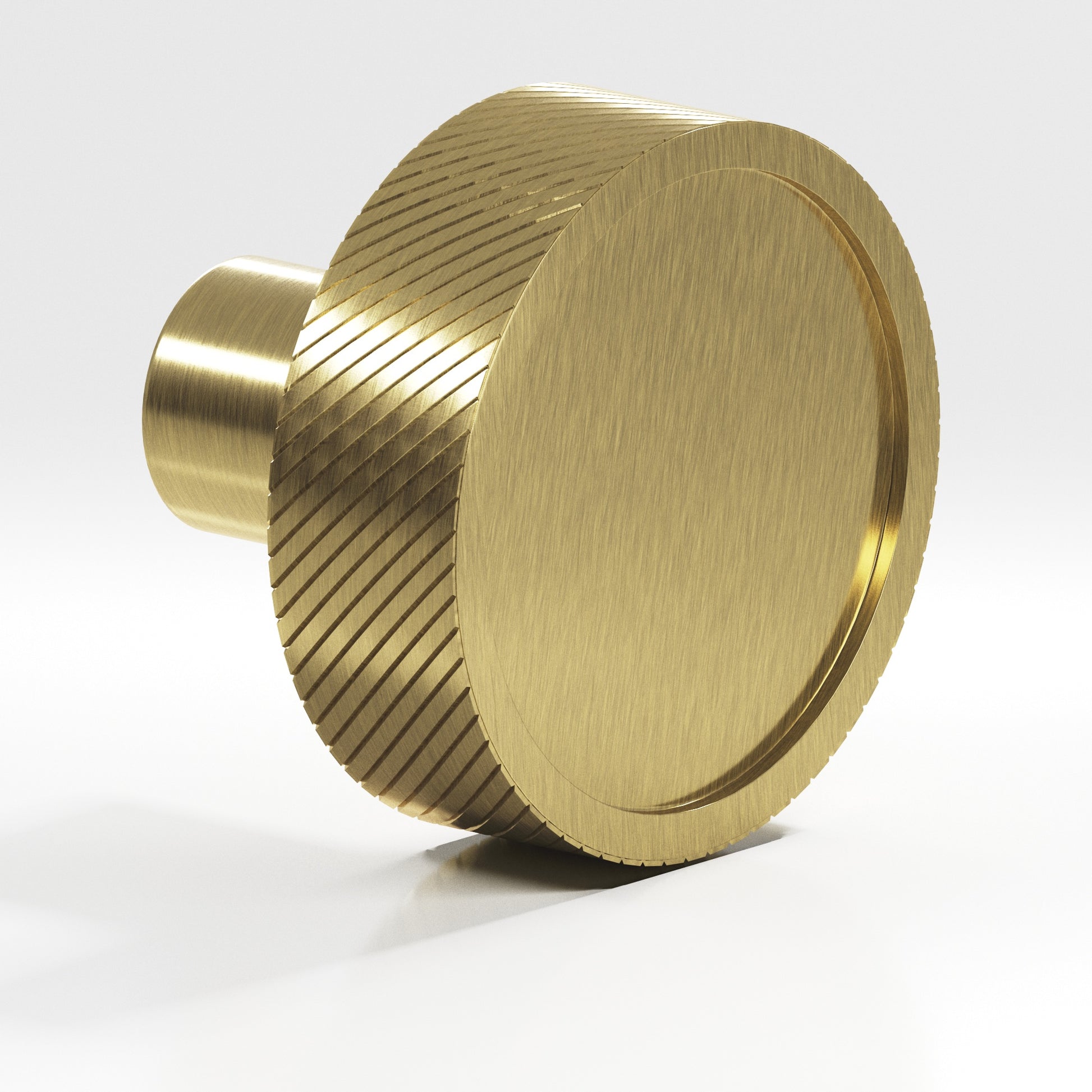 Colonial Bronze Series 591 1.25" Round Single-Knurled Sandwich Cabinet Knob Antique Brass / 1.25"