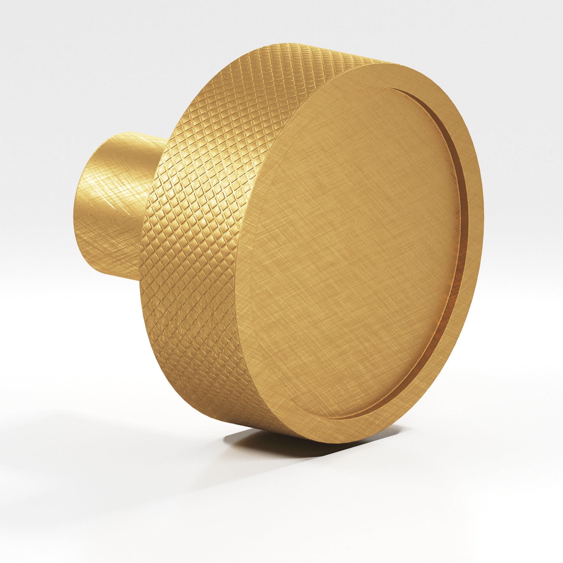Colonial Bronze Series 595 1.25" Round Diamond-Knurled Sandwich Cabinet Knob Weathered Brass / 1.25"