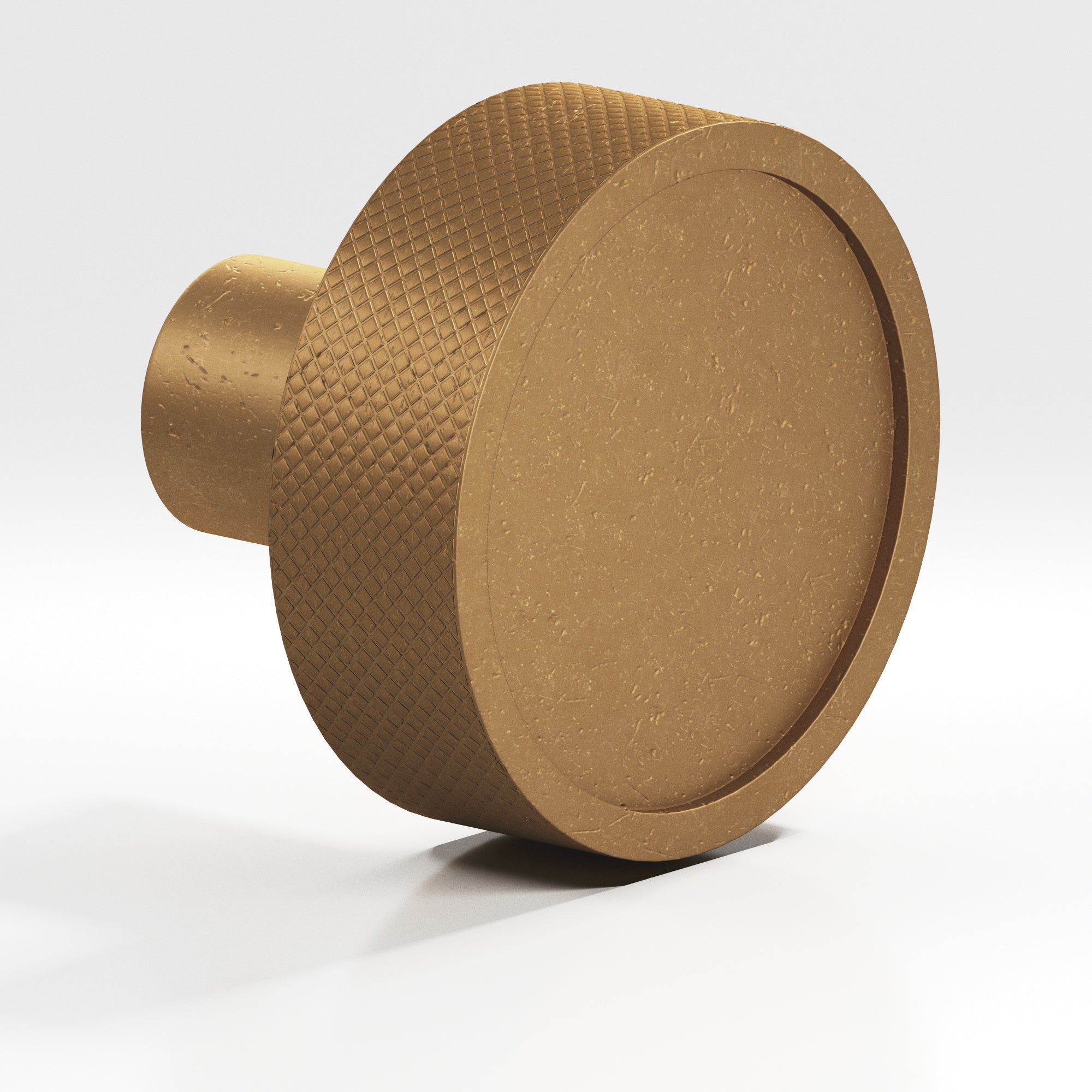 Colonial Bronze Series 595 1.25" Round Diamond-Knurled Sandwich Cabinet Knob Distressed Light Statuary Bronze / 1.25"