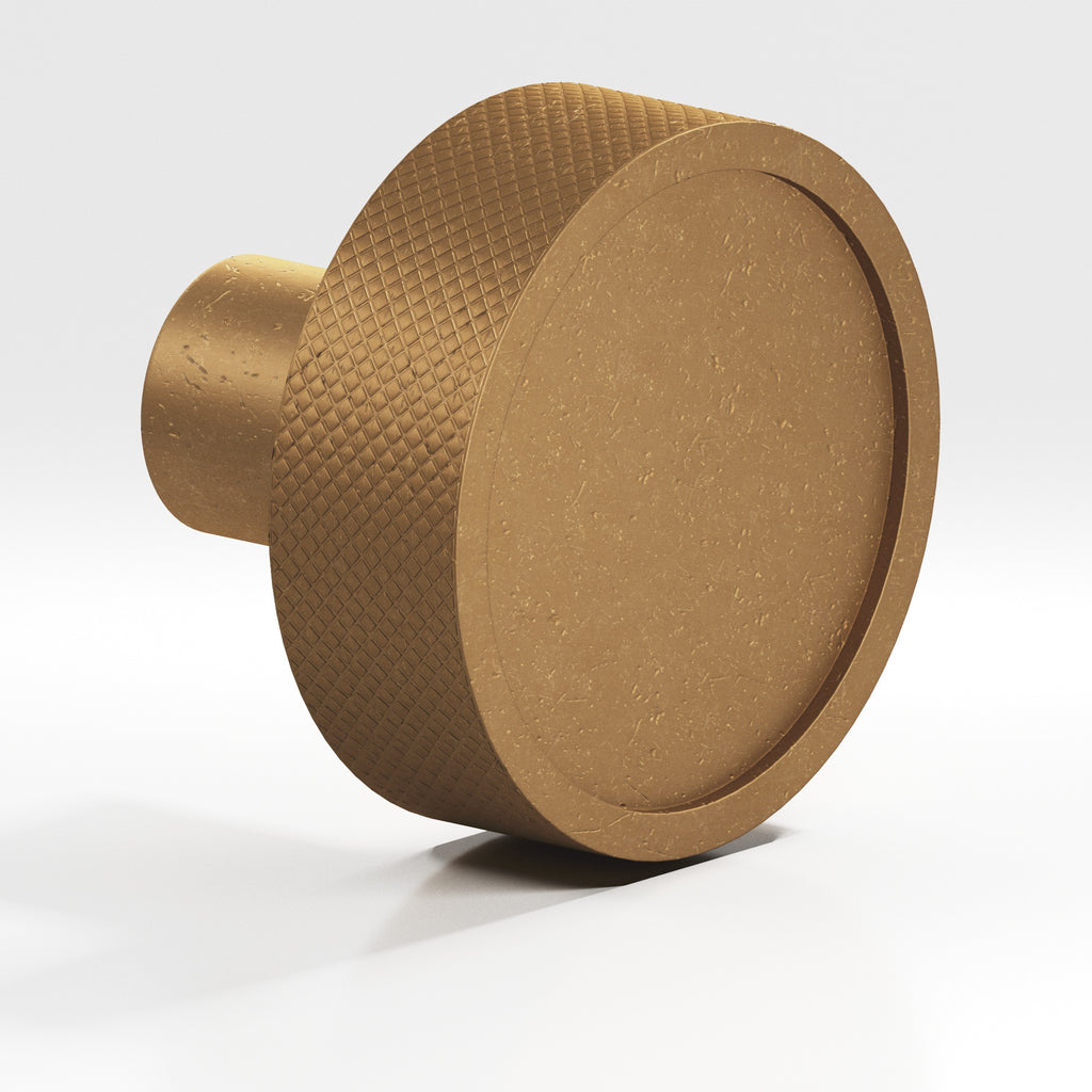 Colonial Bronze Series 595 1.25" Round Diamond-Knurled Sandwich Cabinet Knob Distressed Light Statuary Bronze / 1.25"
