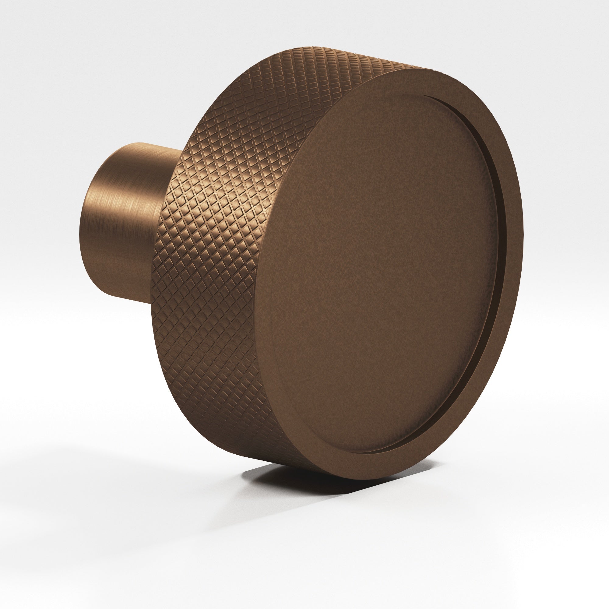 Colonial Bronze Series 595 1.25" Round Diamond-Knurled Sandwich Cabinet Knob Matte Oil Rubbed Bronze / 1.25"