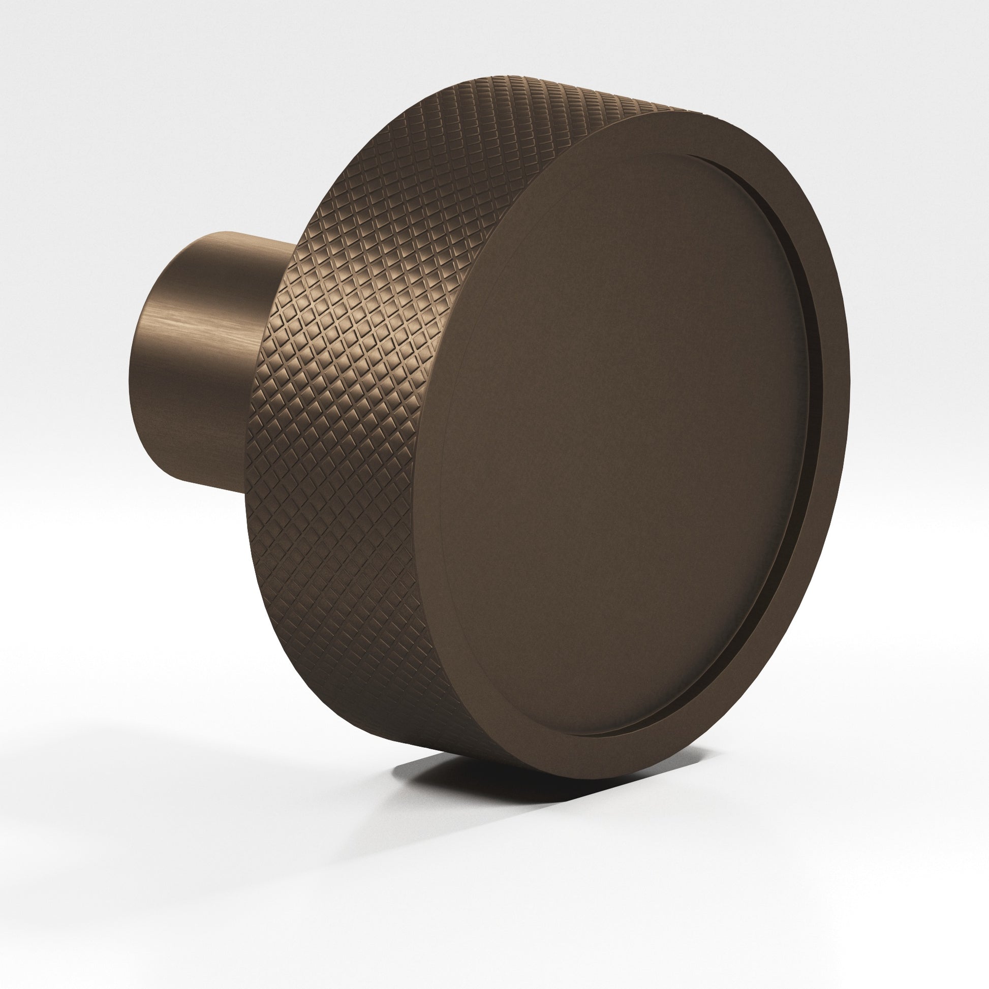 Colonial Bronze Series 595 1.25" Round Diamond-Knurled Sandwich Cabinet Knob Heritage Bronze / 1.25"