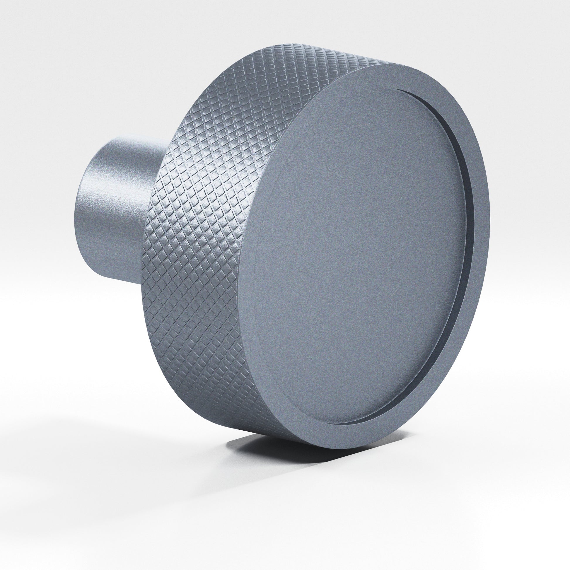 Colonial Bronze Series 595 1.25" Round Diamond-Knurled Sandwich Cabinet Knob Frost Chrome™ / 1.25"