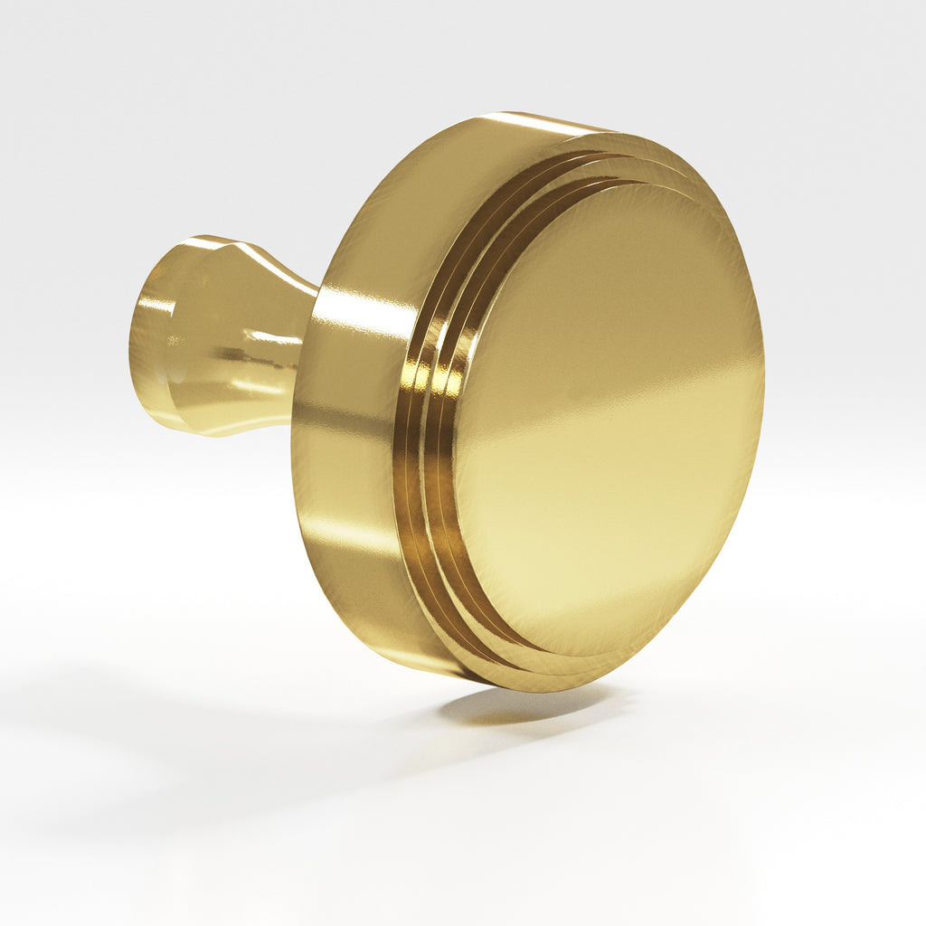 Colonial Bronze Series 621 1.25" Round Stepped Cabinet Knob With Flared Post Antique Bronze / 1.25"