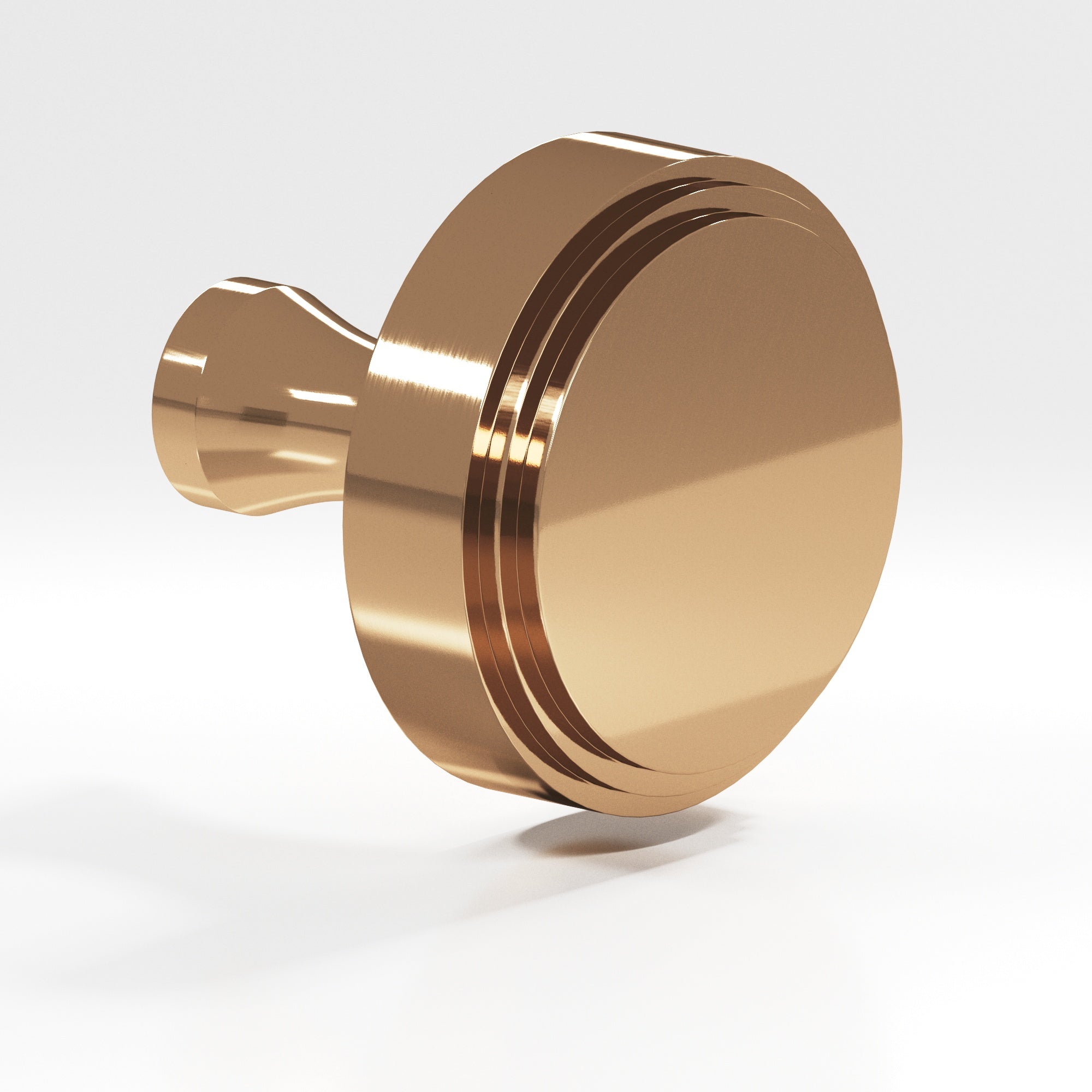 Colonial Bronze Series 620 1" Round Stepped Cabinet Knob With Flared Post Polished Bronze / 1"