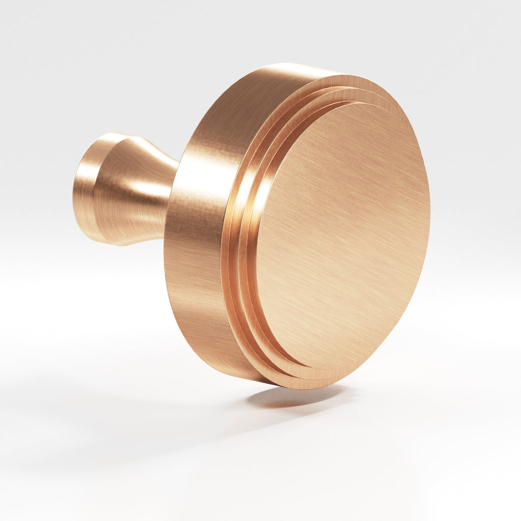 Colonial Bronze Series 620 1" Round Stepped Cabinet Knob With Flared Post Satin Bronze / 1"