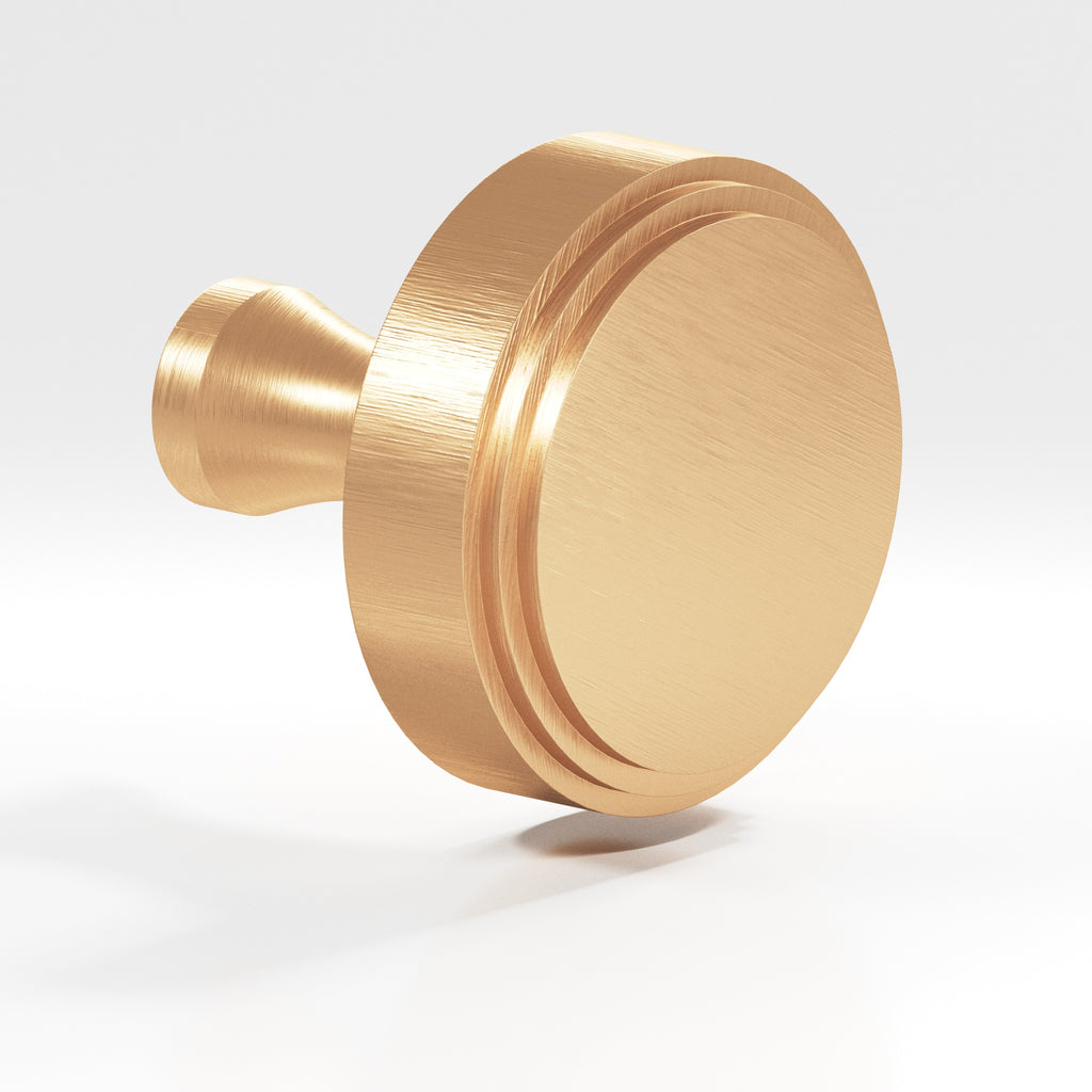 Colonial Bronze Series 621 1.25" Round Stepped Cabinet Knob With Flared Post Matte Satin Bronze / 1.25"