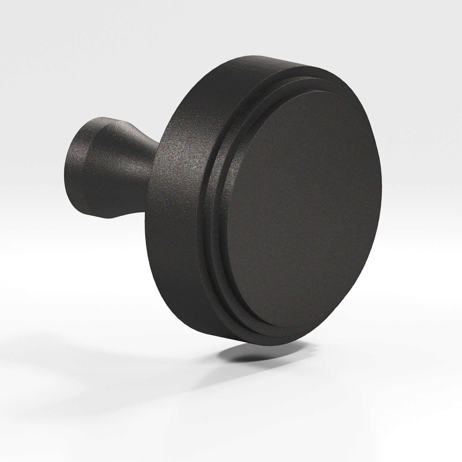 Colonial Bronze Series 620 1" Round Stepped Cabinet Knob With Flared Post Frost Black™ / 1"