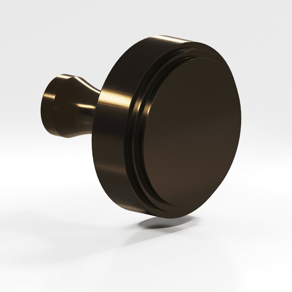 Colonial Bronze Series 620 1" Round Stepped Cabinet Knob With Flared Post Oil Rubbed Bronze / 1"