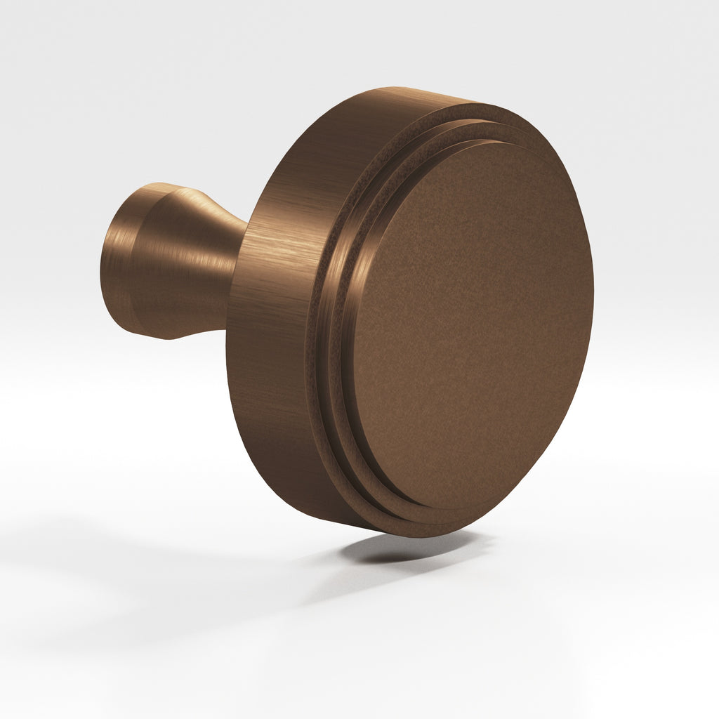 Colonial Bronze Series 621 1.25" Round Stepped Cabinet Knob With Flared Post Matte Oil Rubbed Bronze / 1.25"