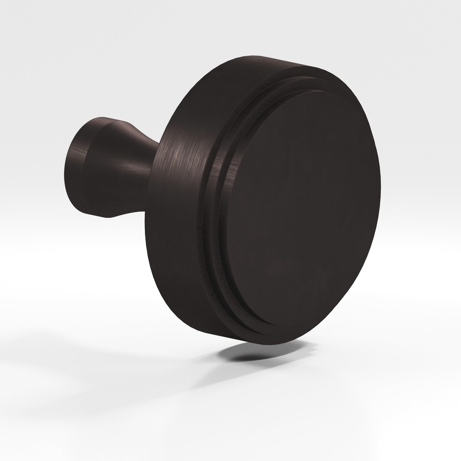 Colonial Bronze Series 621 1.25" Round Stepped Cabinet Knob With Flared Post Matte Dark Statuary Bronze / 1.25"