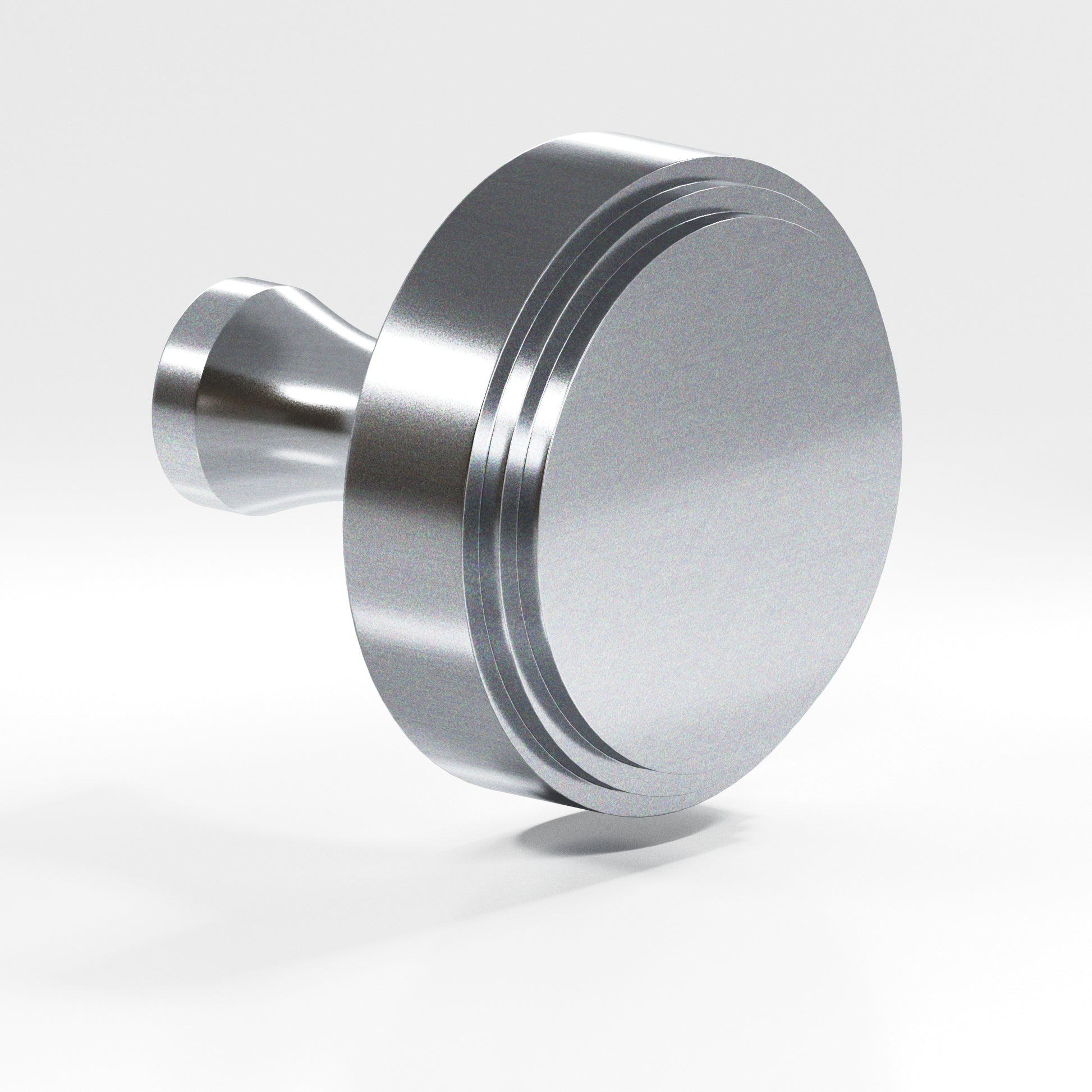 Colonial Bronze Series 621 1.25" Round Stepped Cabinet Knob With Flared Post Satin Chrome / 1.25"