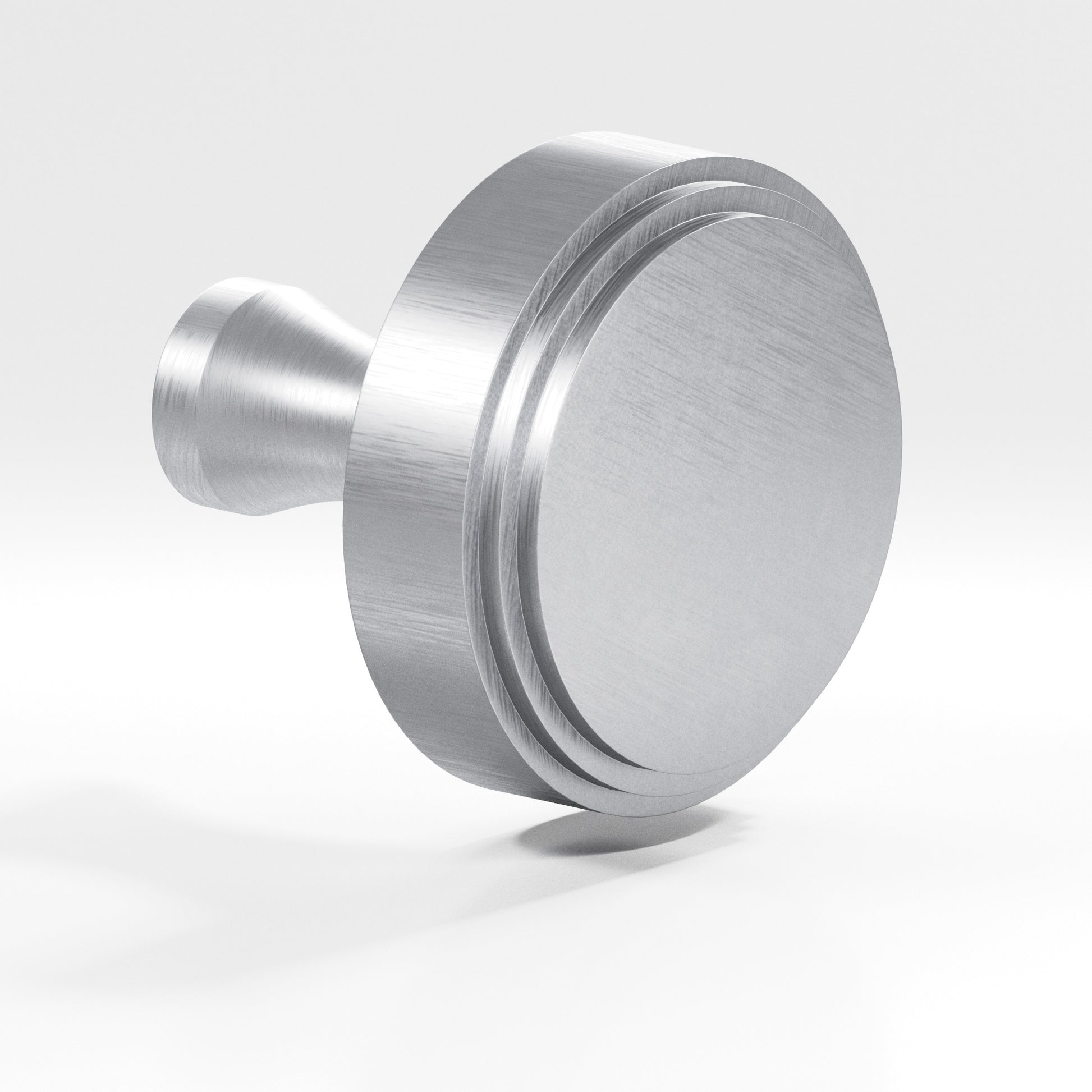Colonial Bronze Series 621 1.25" Round Stepped Cabinet Knob With Flared Post Matte Satin Chrome / 1.25"