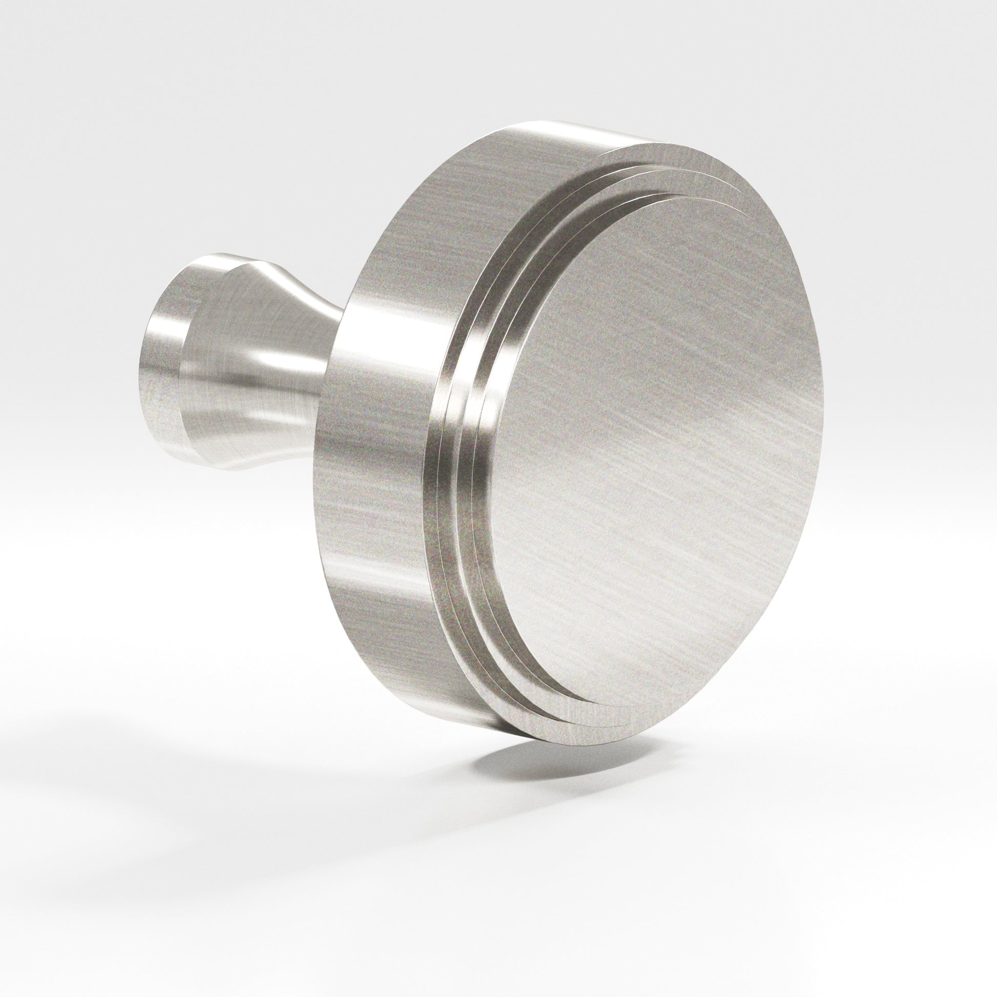 Colonial Bronze Series 620 1" Round Stepped Cabinet Knob With Flared Post Satin Nickel / 1"