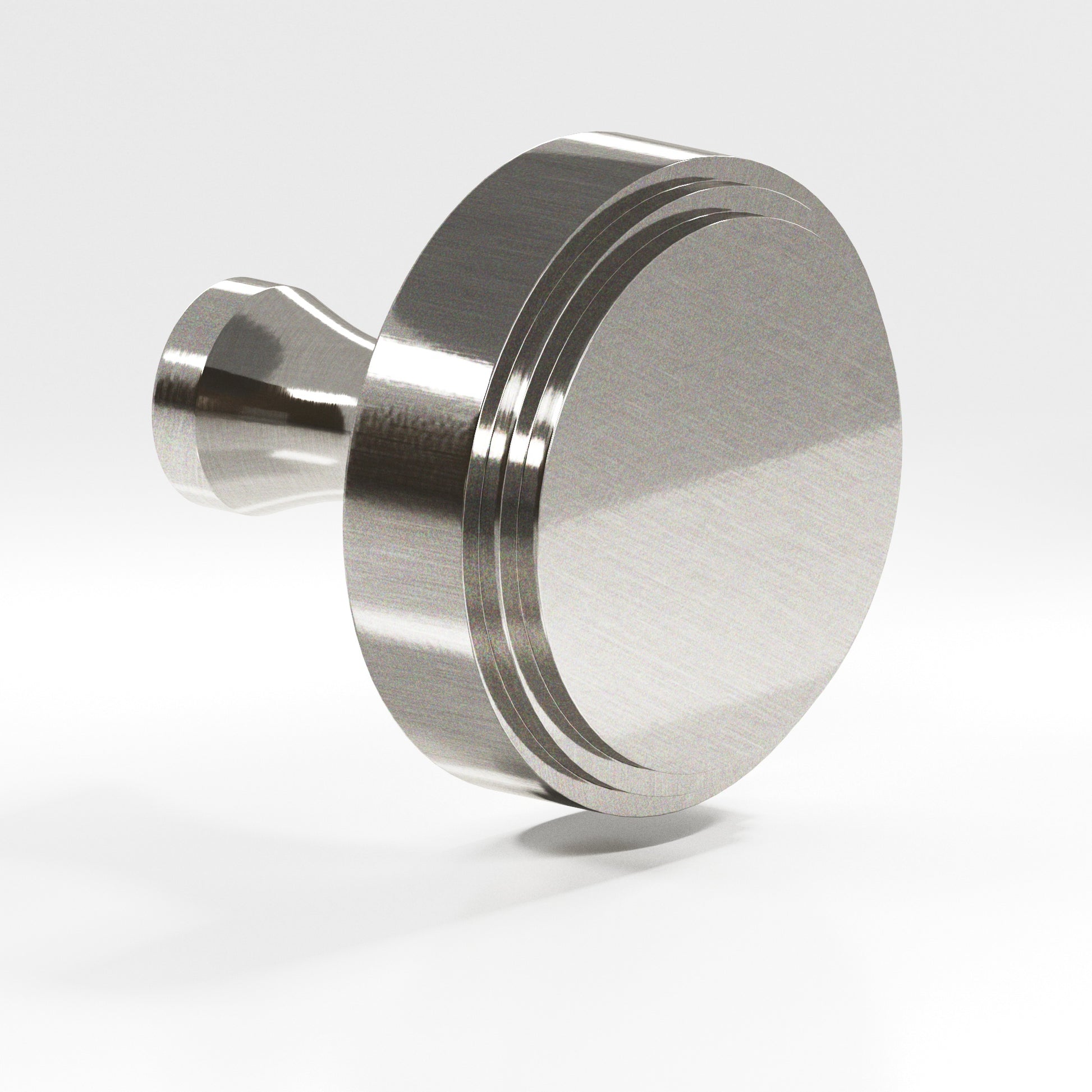 Colonial Bronze Series 620 1" Round Stepped Cabinet Knob With Flared Post Nickel Stainless / 1"