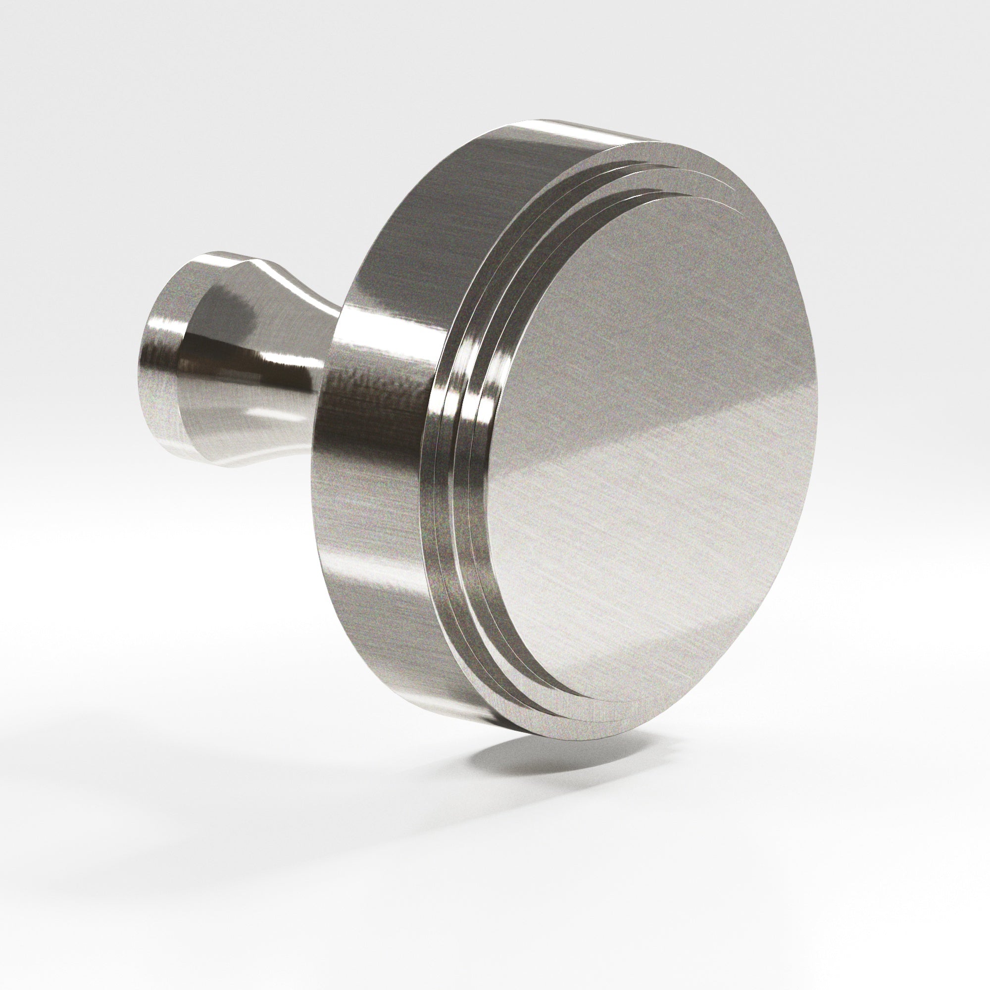 Colonial Bronze Series 622 1.5" Round Stepped Cabinet Knob With Flared Post Nickel Stainless / 1.5"